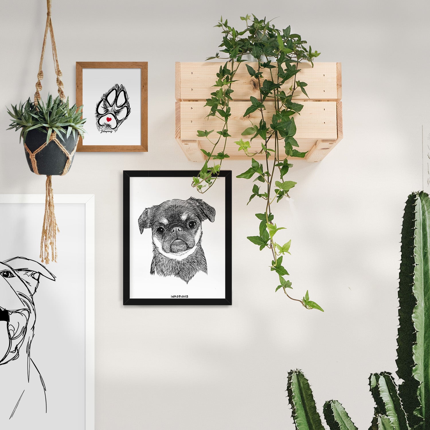 Simone the Brussels Griffon Art Print