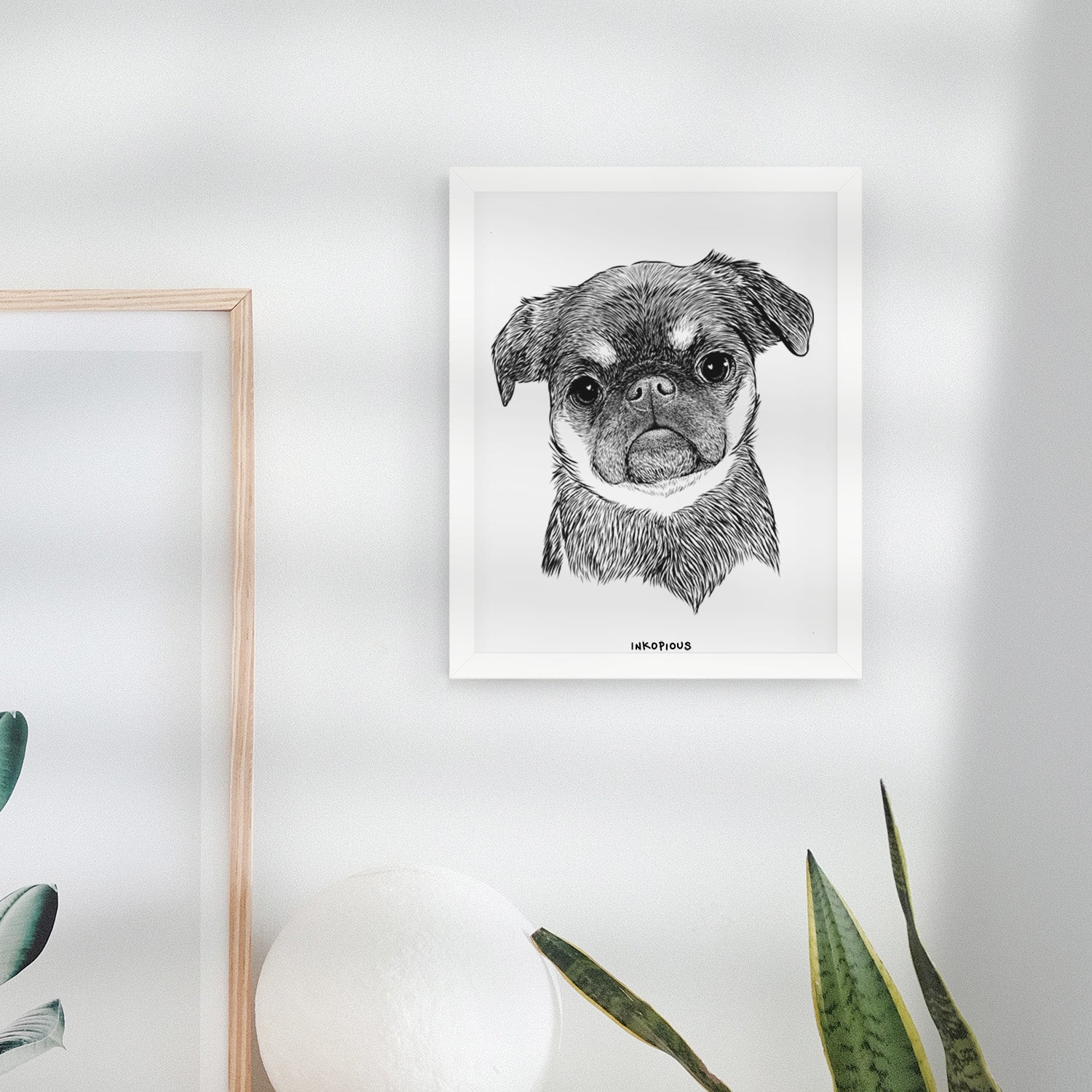 Simone the Brussels Griffon Art Print