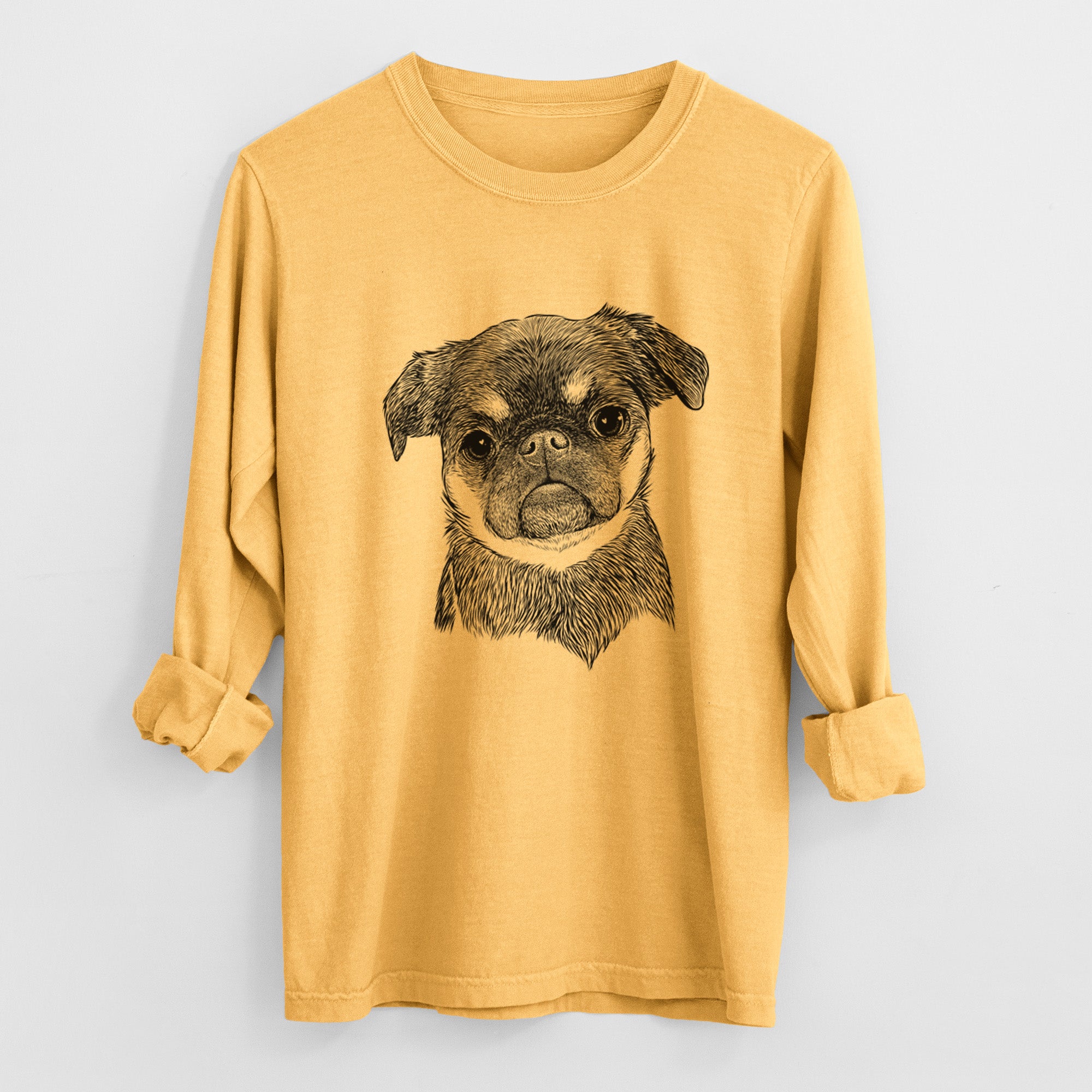 Bare Simone the Brussels Griffon - Heavyweight 100% Cotton Long Sleeve