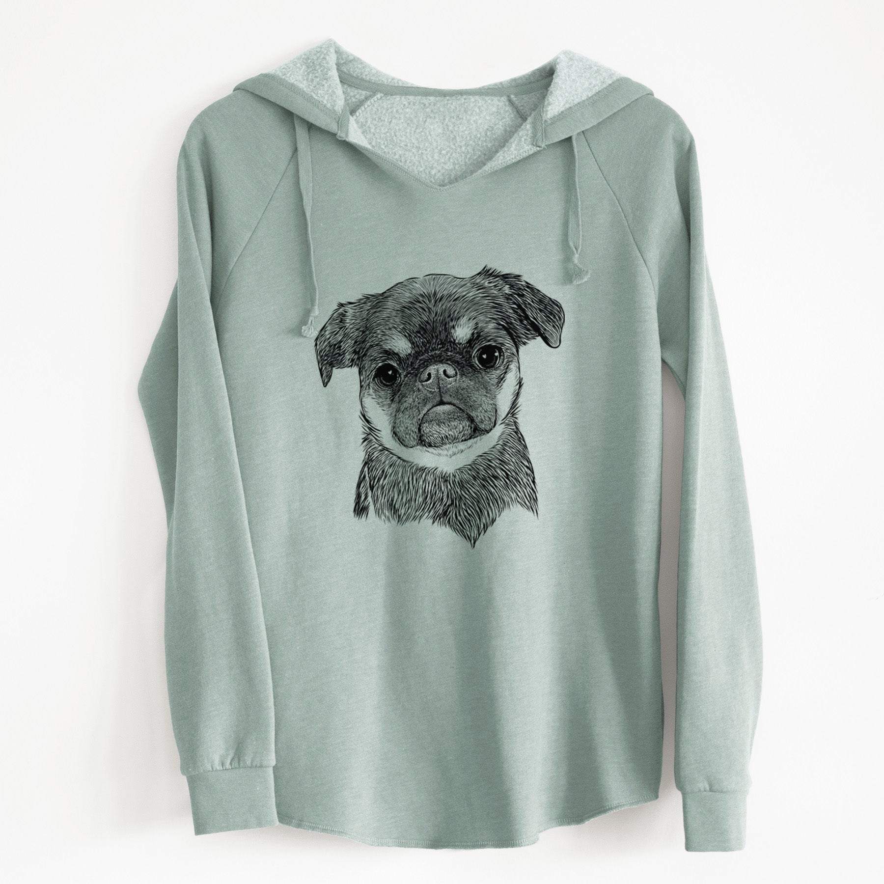 Bare Simone the Brussels Griffon - Cali Wave Hooded Sweatshirt