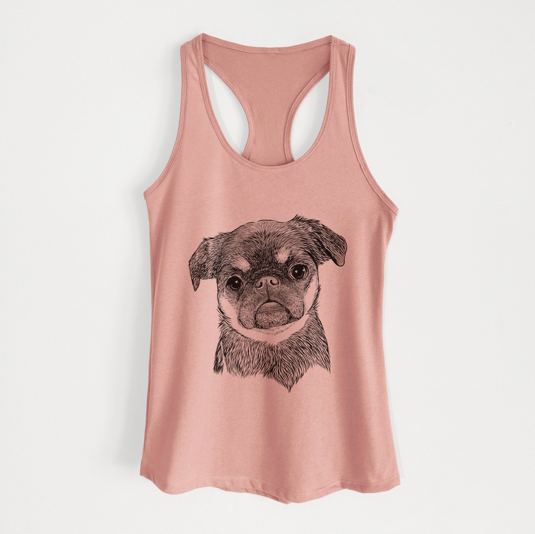 Simone the Brussels Griffon - Women's Racerback Tanktop