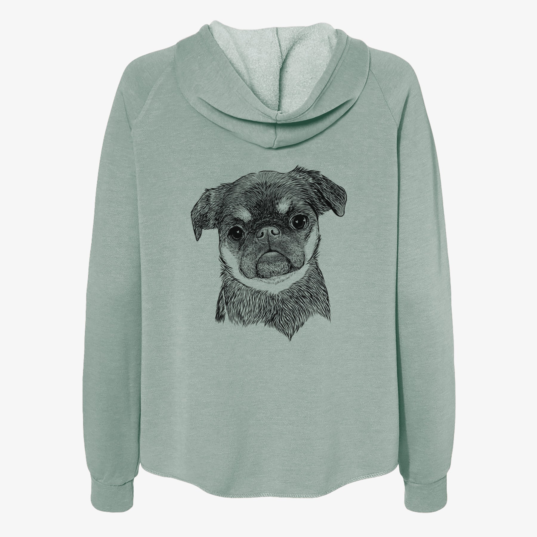 Simone the Brussels Griffon - Women's Cali Wave Zip-Up Sweatshirt