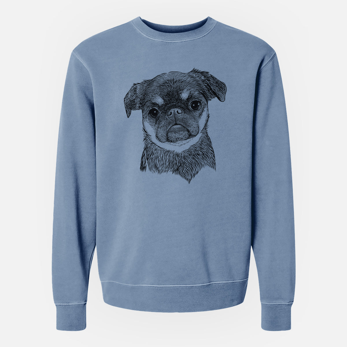 Bare Simone the Brussels Griffon - Unisex Pigment Dyed Crew Sweatshirt