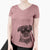 Bare Simone the Brussels Griffon - Women's V-neck Shirt