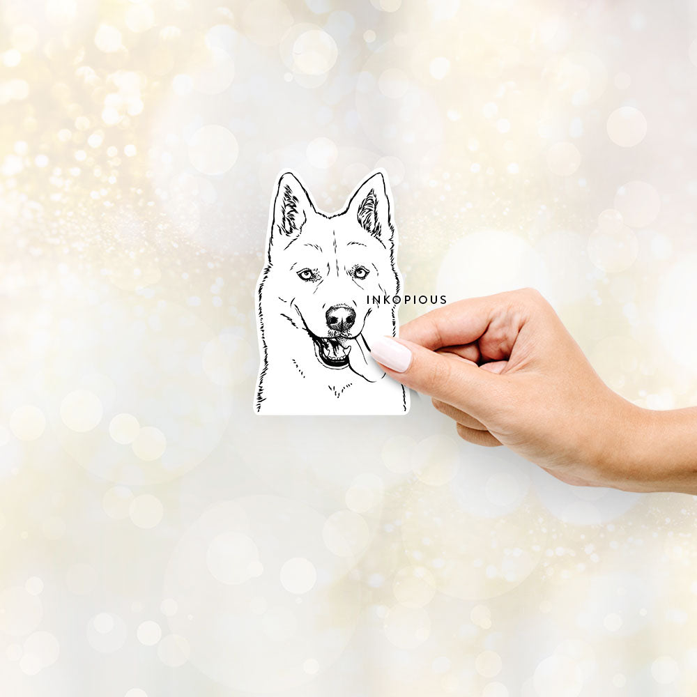 Sinatra the Siberian Husky - Decal Sticker