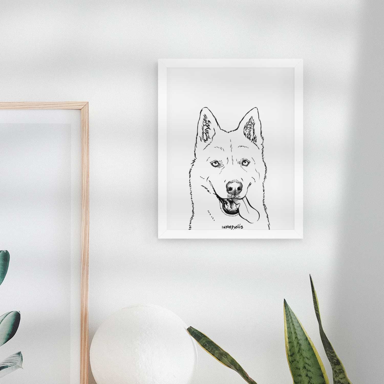 Sinatra the Siberian Husky Art Print