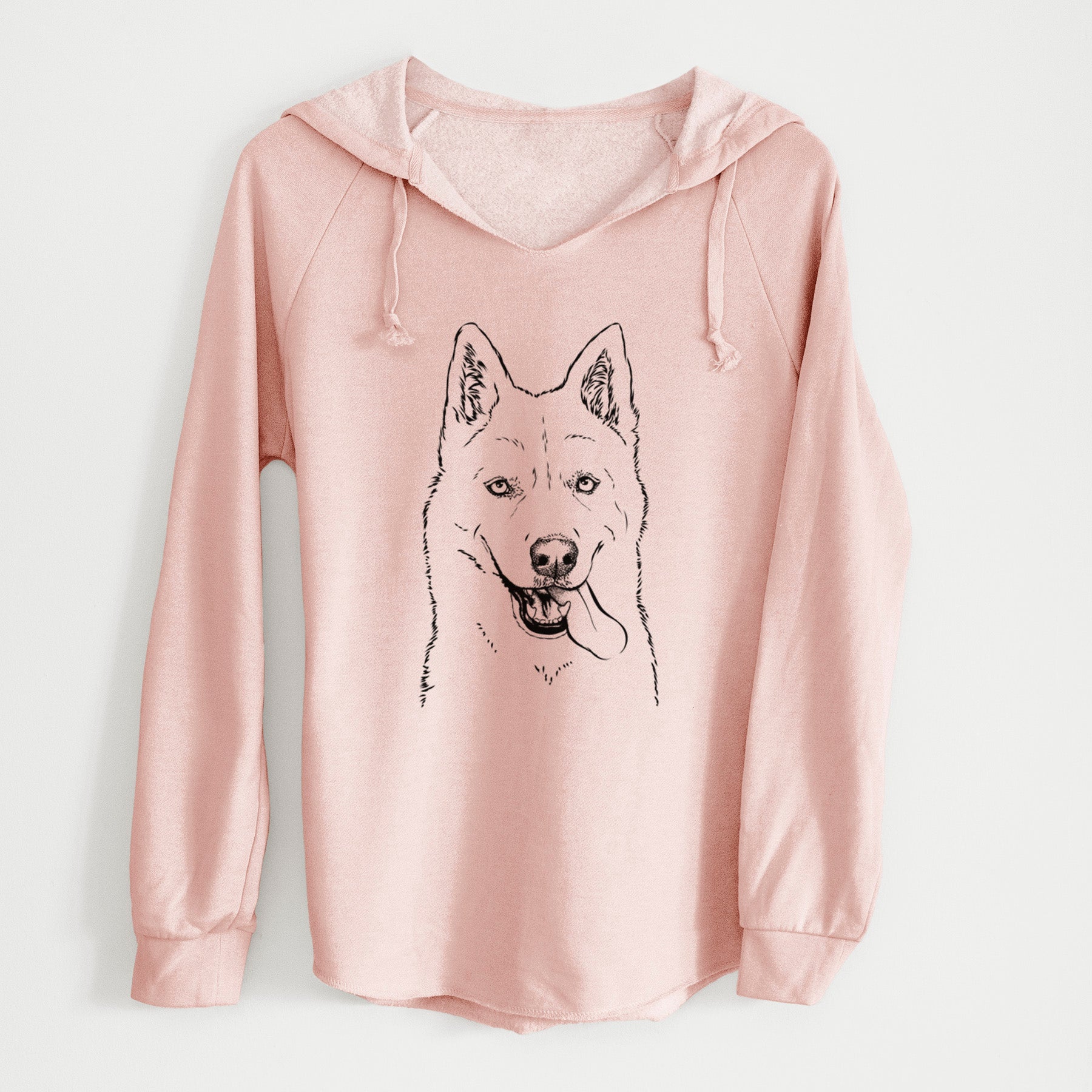 Bare Sinatra  the Siberian Husky - Cali Wave Hooded Sweatshirt