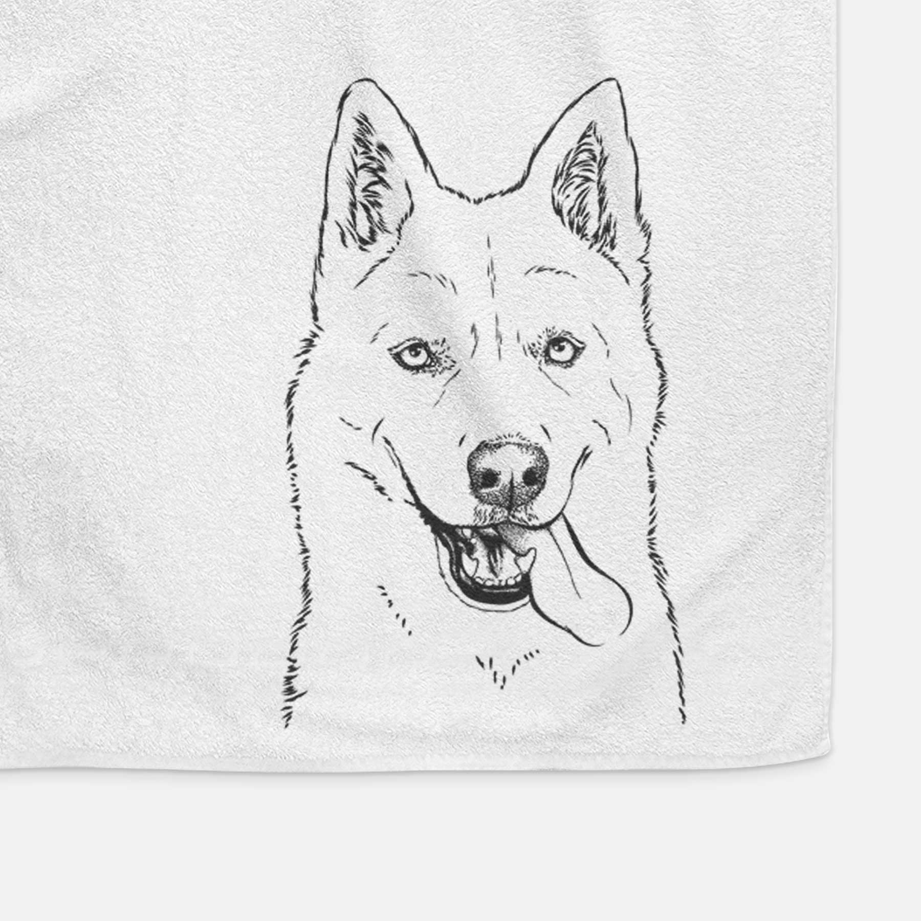 Sinatra  the Siberian Husky Decorative Hand Towel