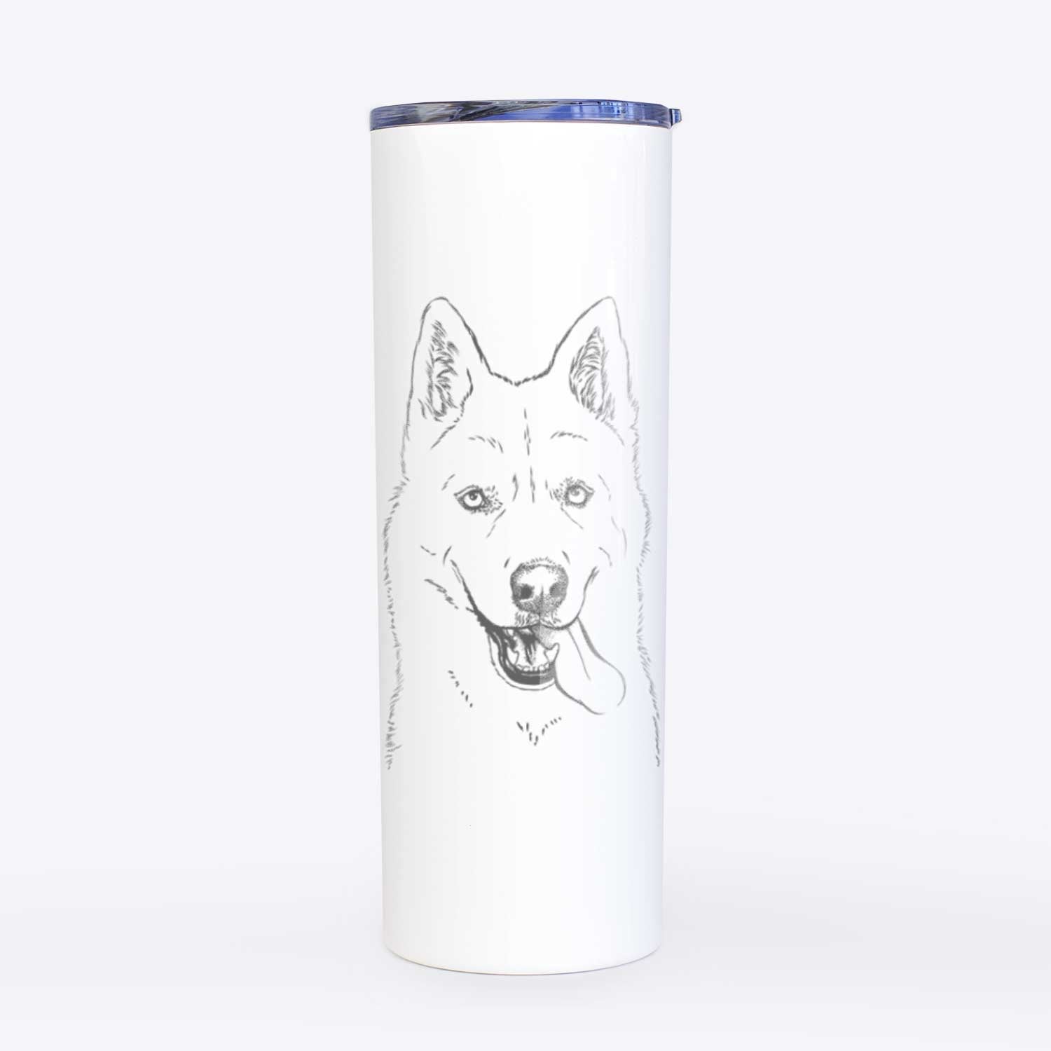 Sinatra  the Siberian Husky - 20oz Skinny Tumbler