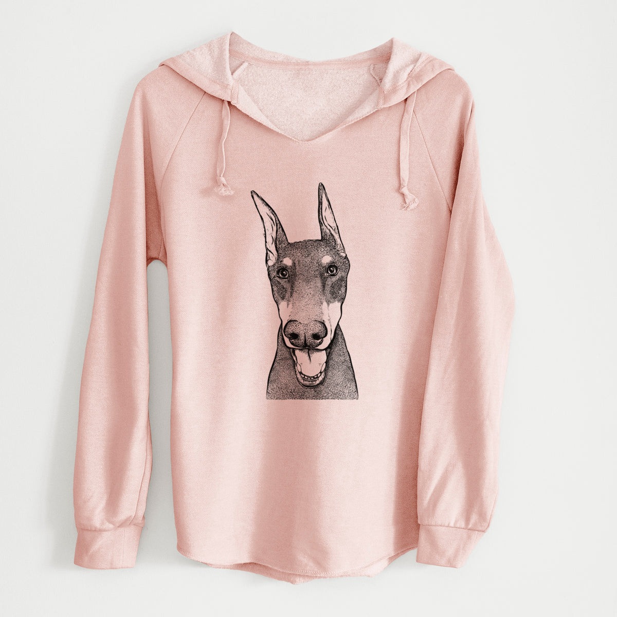 Bare Sir Duke the Doberman Pinscher - Cali Wave Hooded Sweatshirt