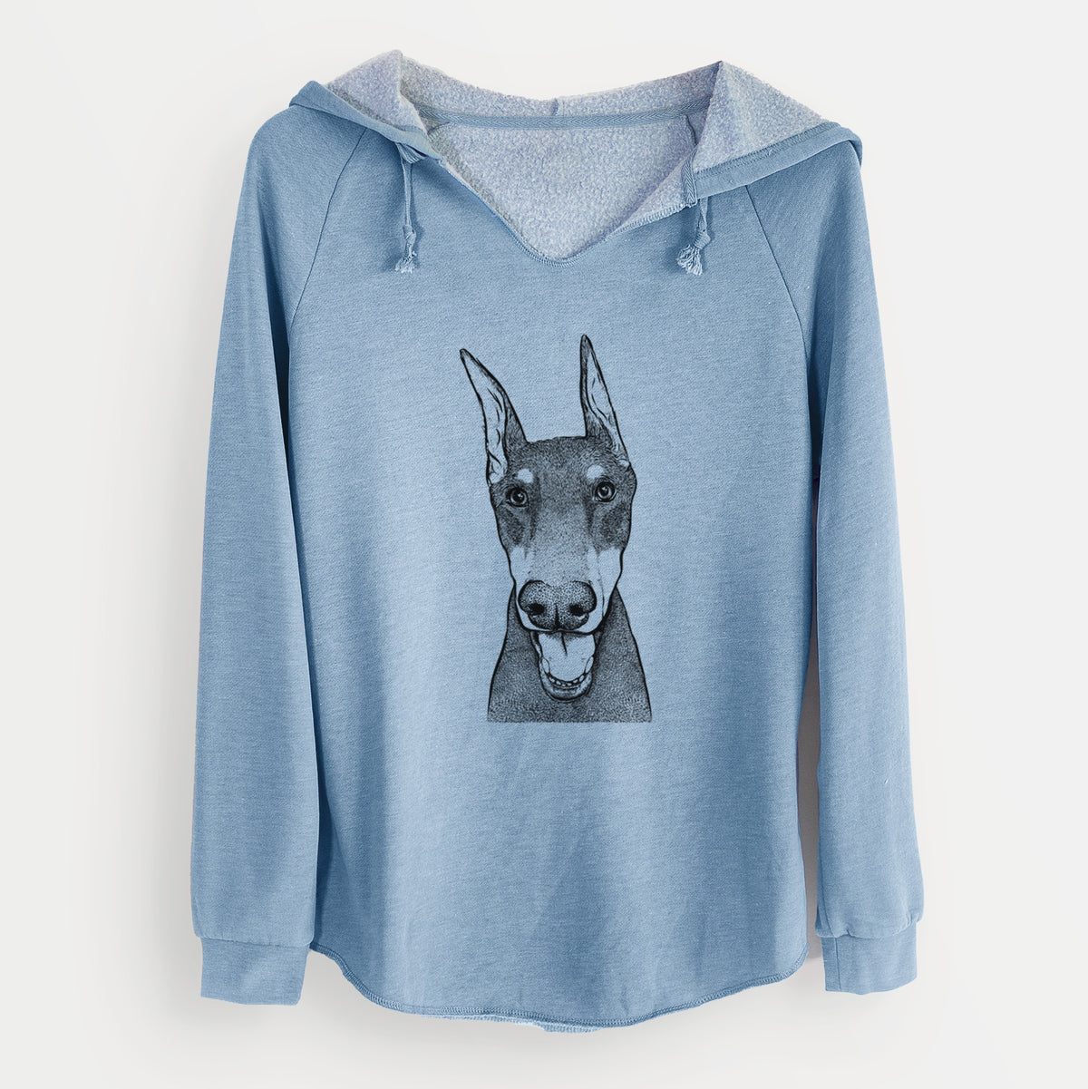 Bare Sir Duke the Doberman Pinscher - Cali Wave Hooded Sweatshirt