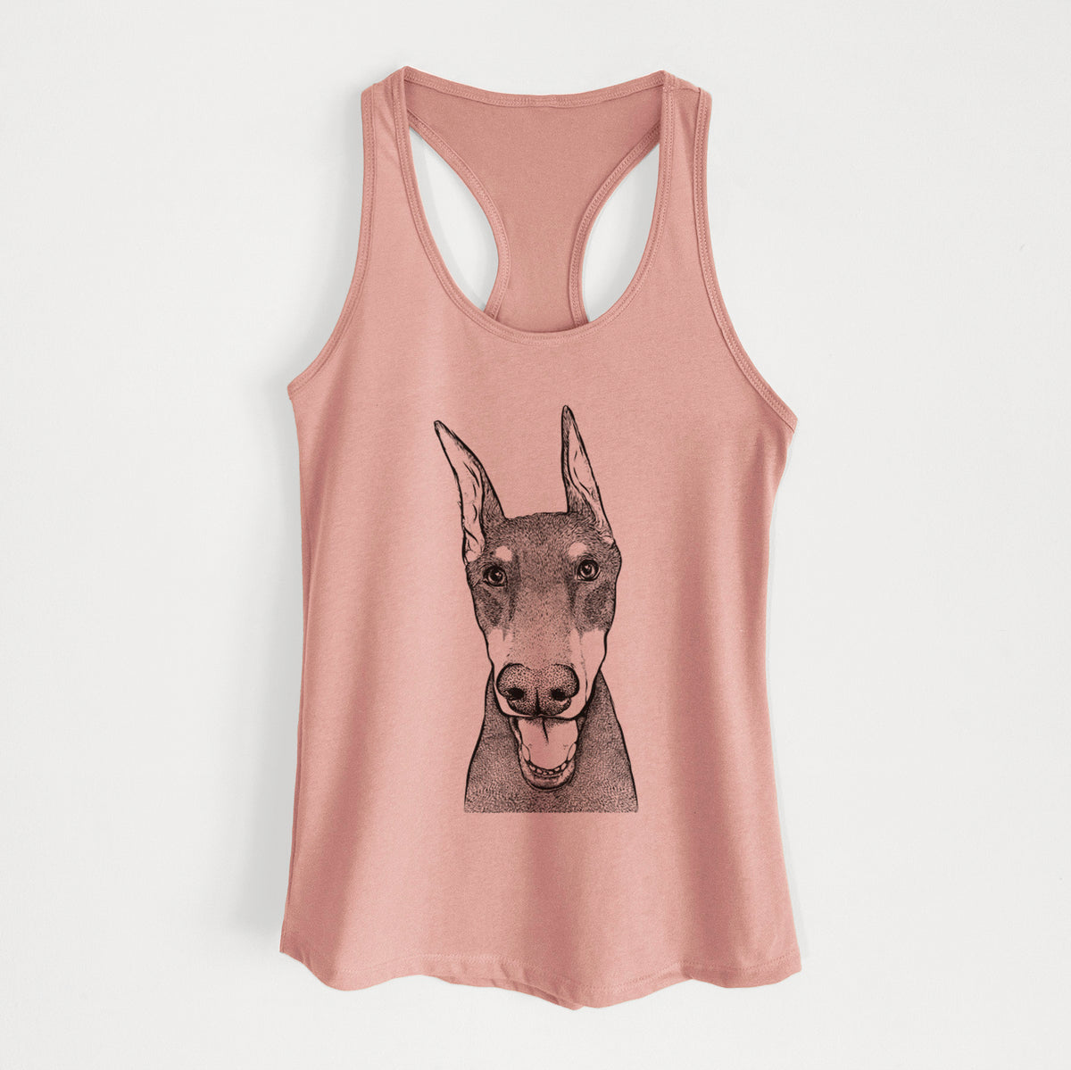 Sir Duke the Doberman Pinscher - Women's Racerback Tanktop