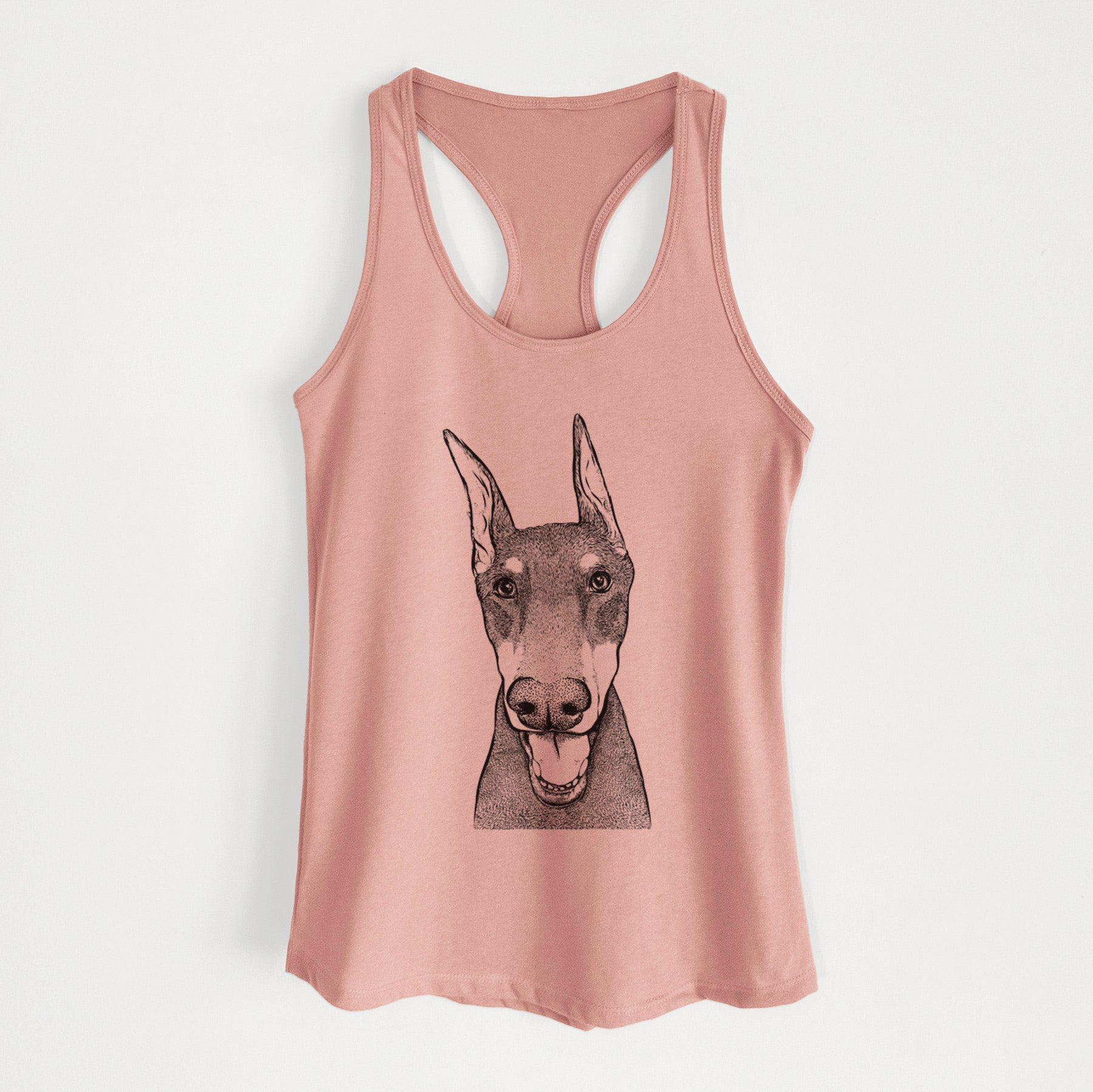 Sir Duke the Doberman Pinscher - Women's Racerback Tanktop