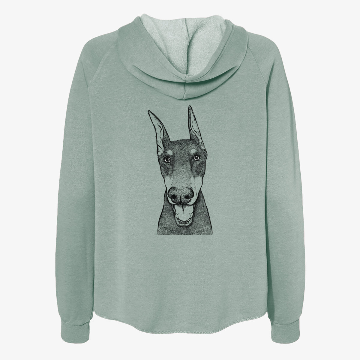 Sir Duke the Doberman Pinscher - Women's Cali Wave Zip-Up Sweatshirt