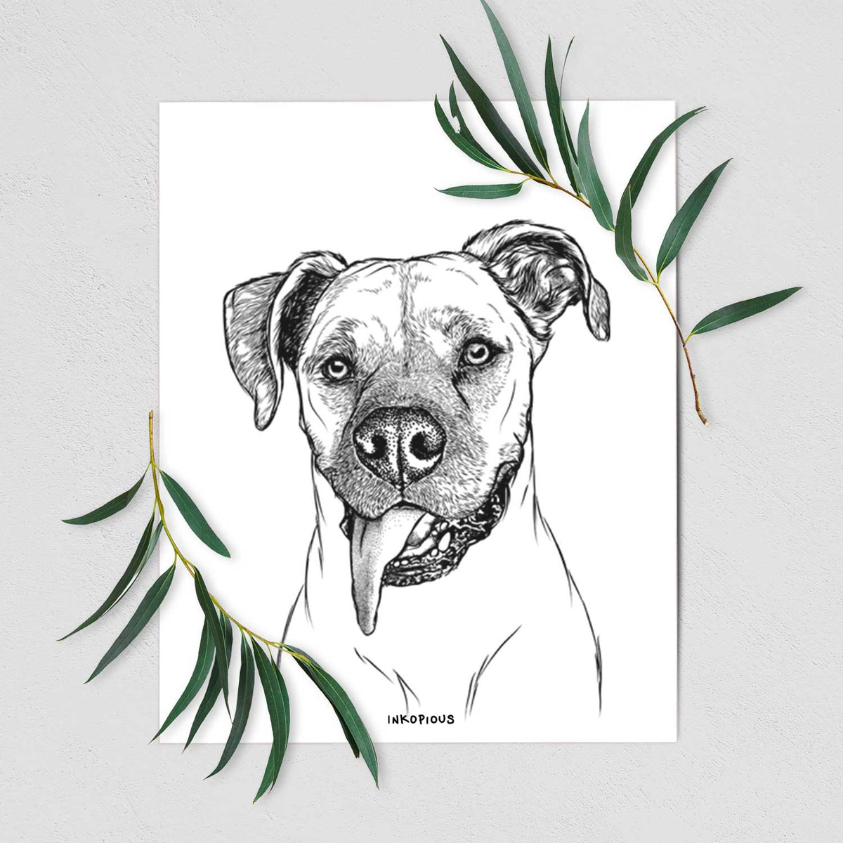 Sir Jake the Boxer Art Print