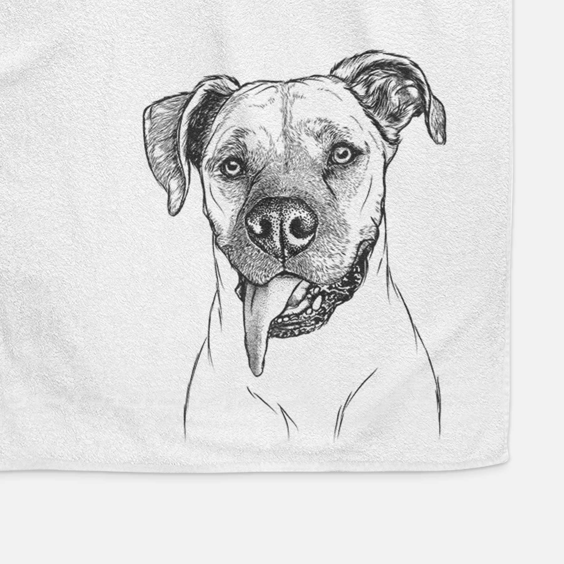 Sir Jake the Boxer Decorative Hand Towel