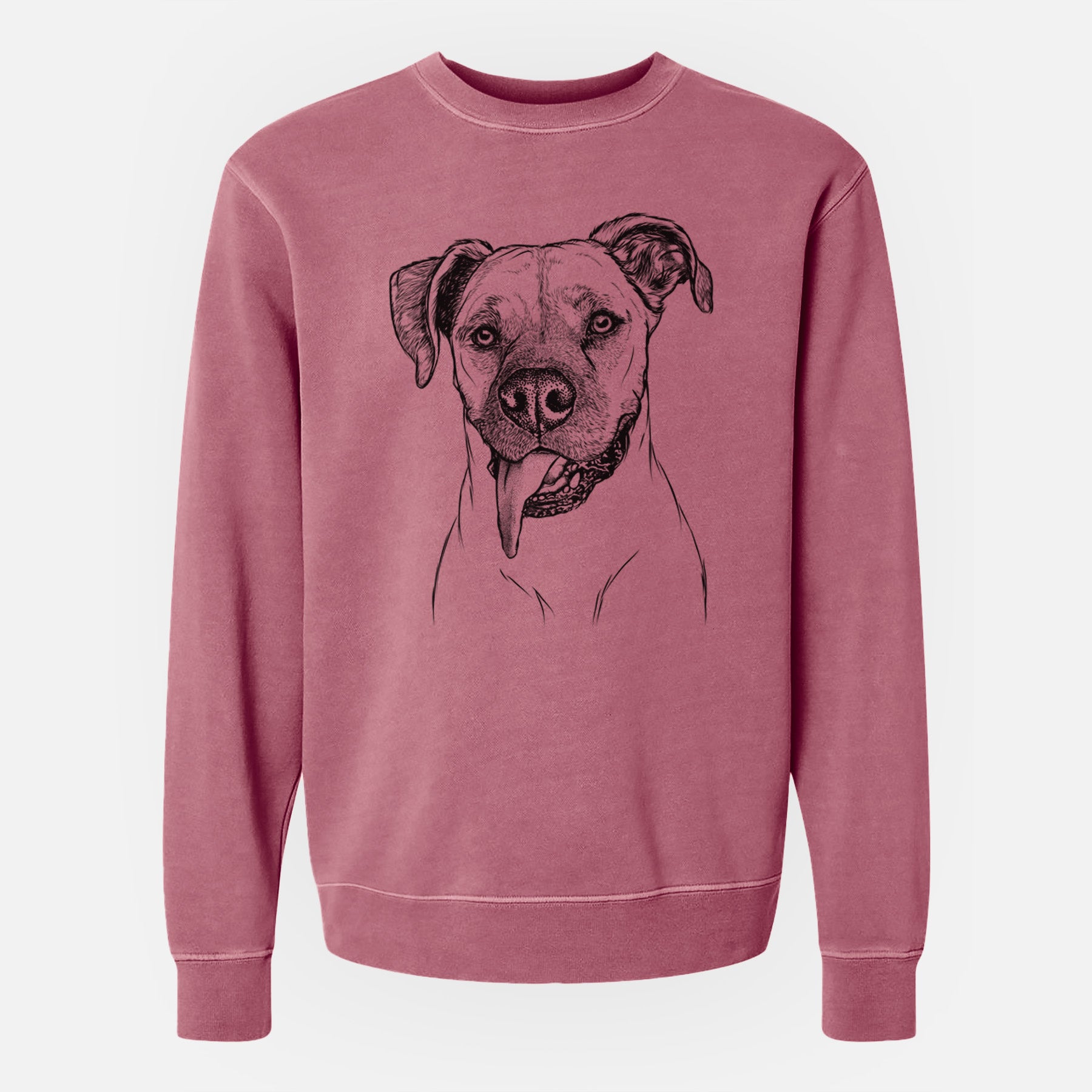 Bare Sir Jake the Boxer - Unisex Pigment Dyed Crew Sweatshirt