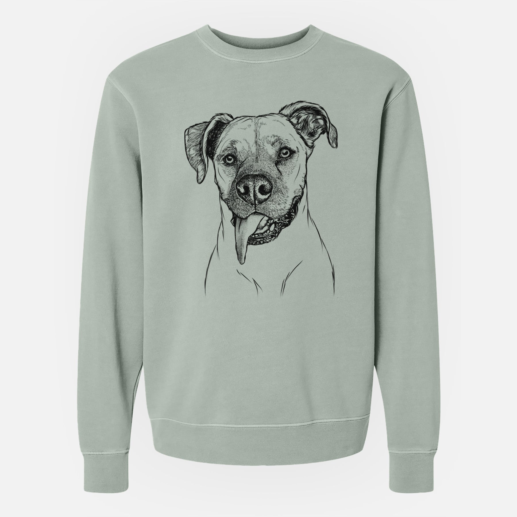 Bare Sir Jake the Boxer - Unisex Pigment Dyed Crew Sweatshirt