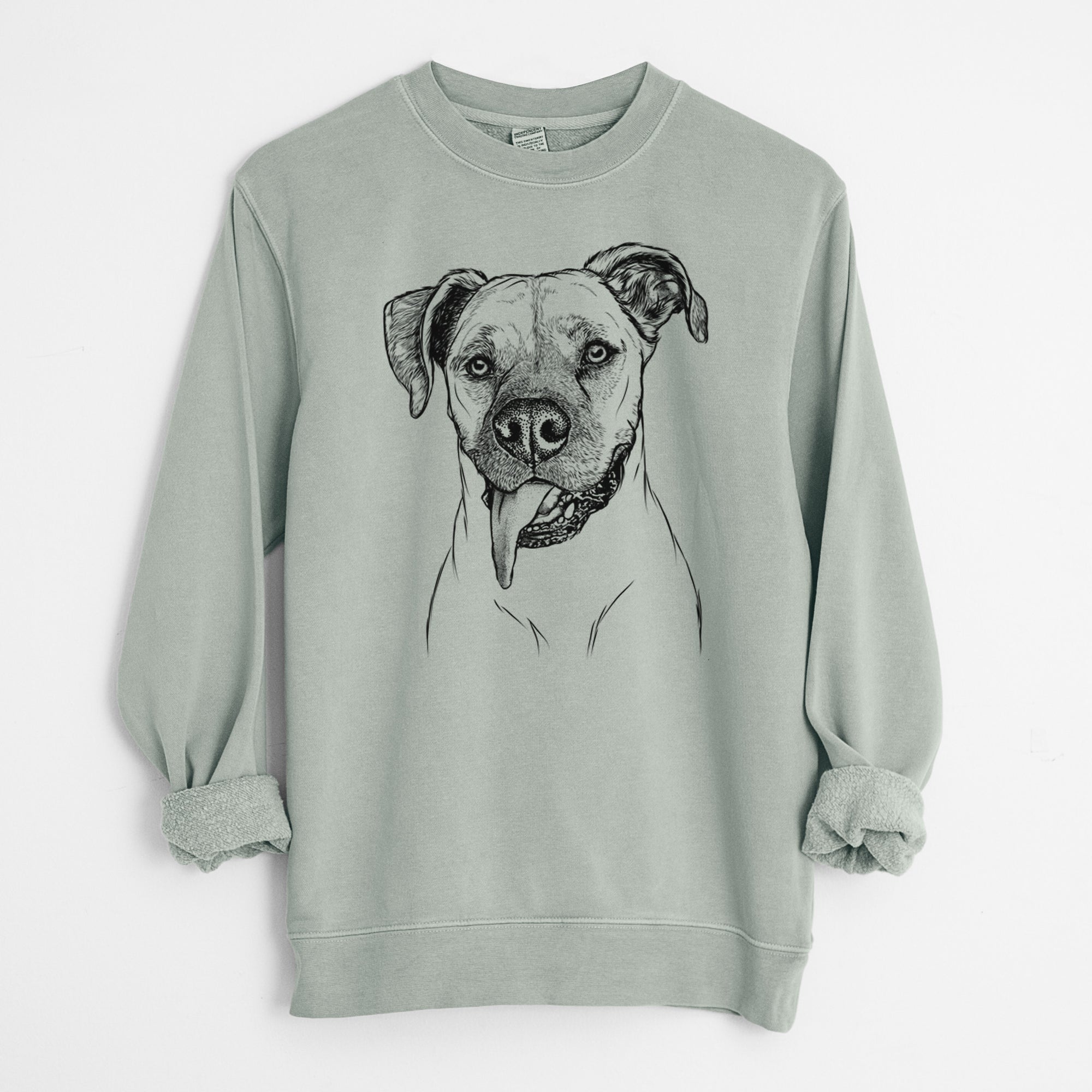 Bare Sir Jake the Boxer - Unisex Pigment Dyed Crew Sweatshirt