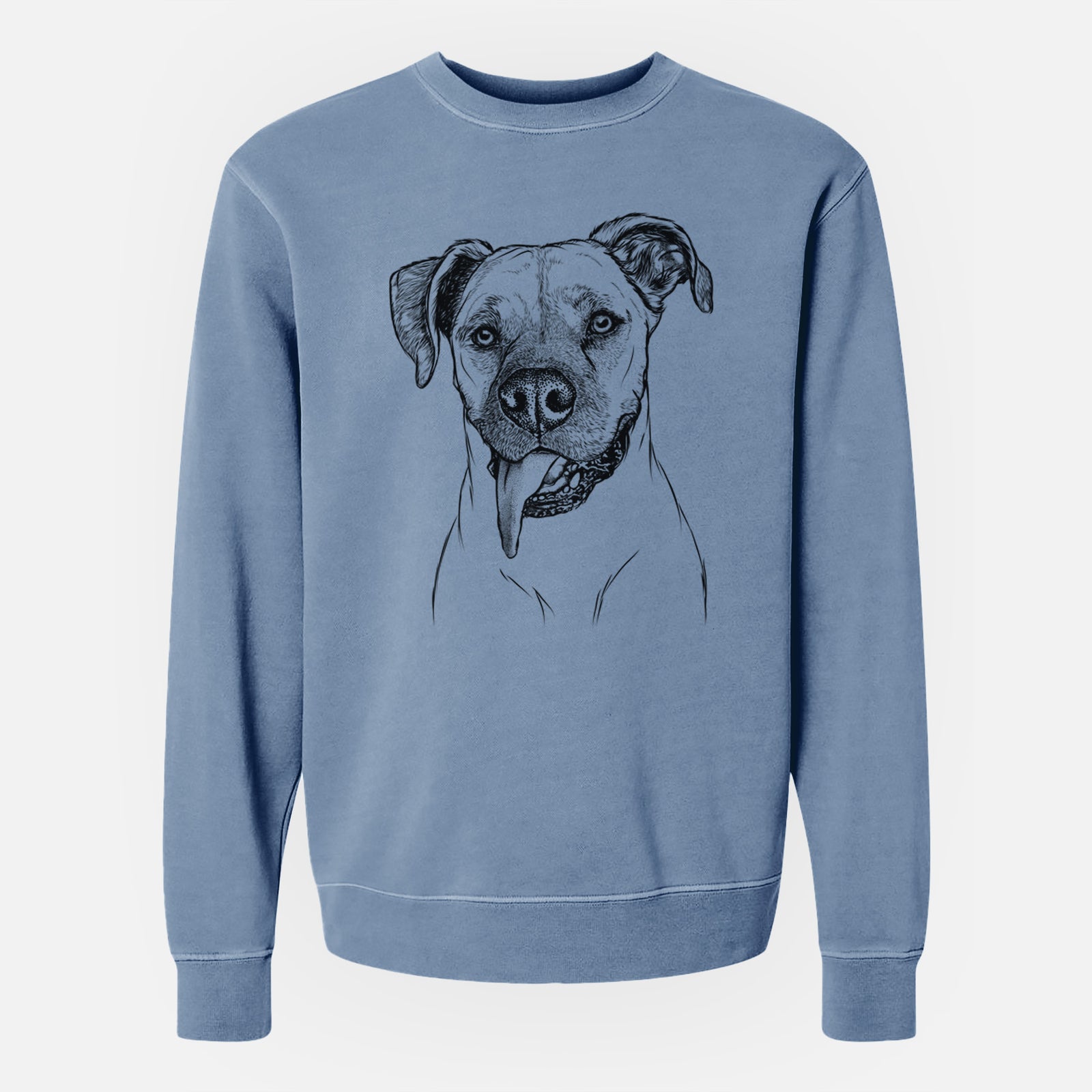 Bare Sir Jake the Boxer - Unisex Pigment Dyed Crew Sweatshirt