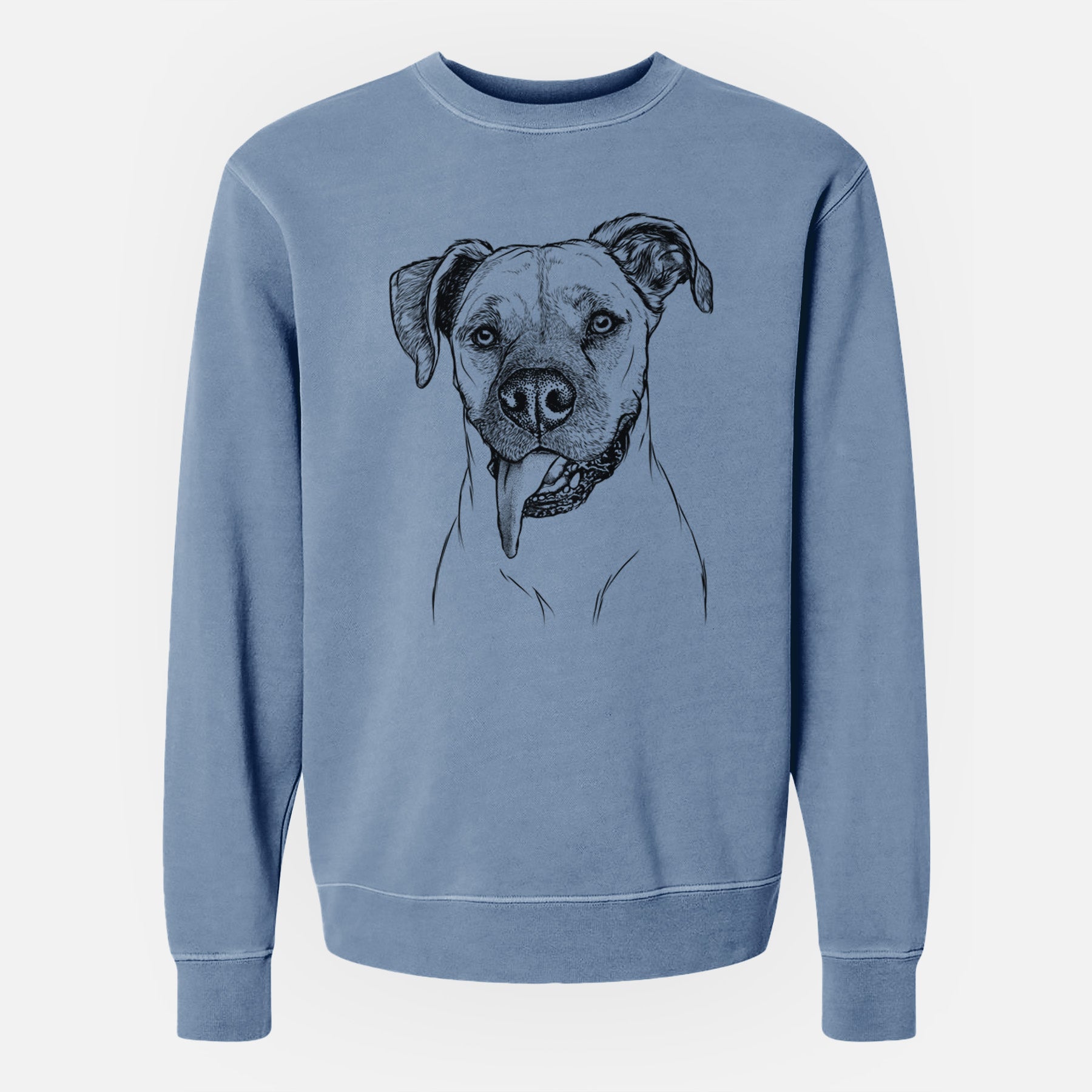 Bare Sir Jake the Boxer - Unisex Pigment Dyed Crew Sweatshirt