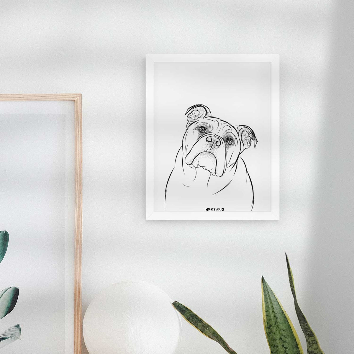 Sir Louis the English Bulldog Art Print