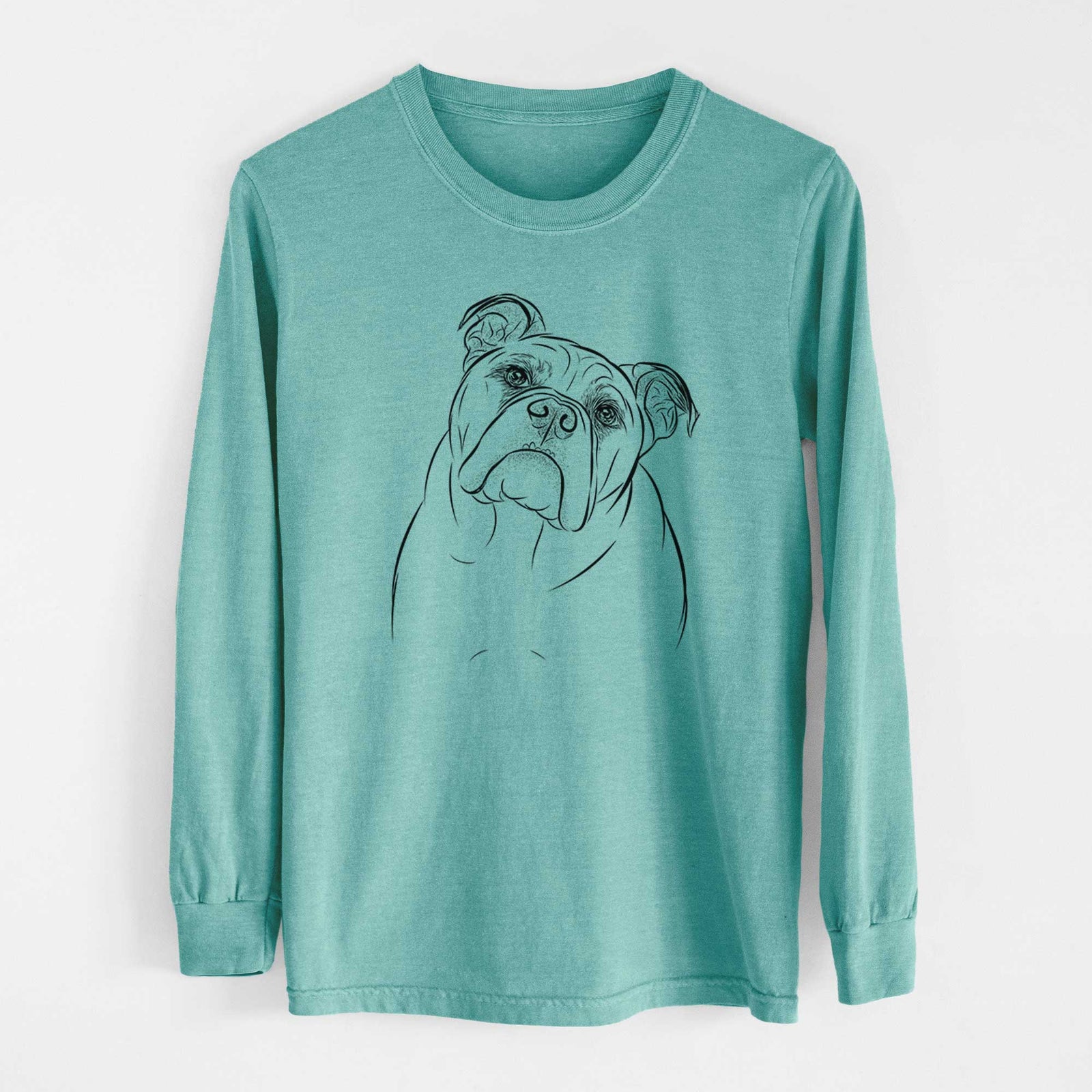 Bare Sir Louis the English Bulldog - Heavyweight 100% Cotton Long Sleeve