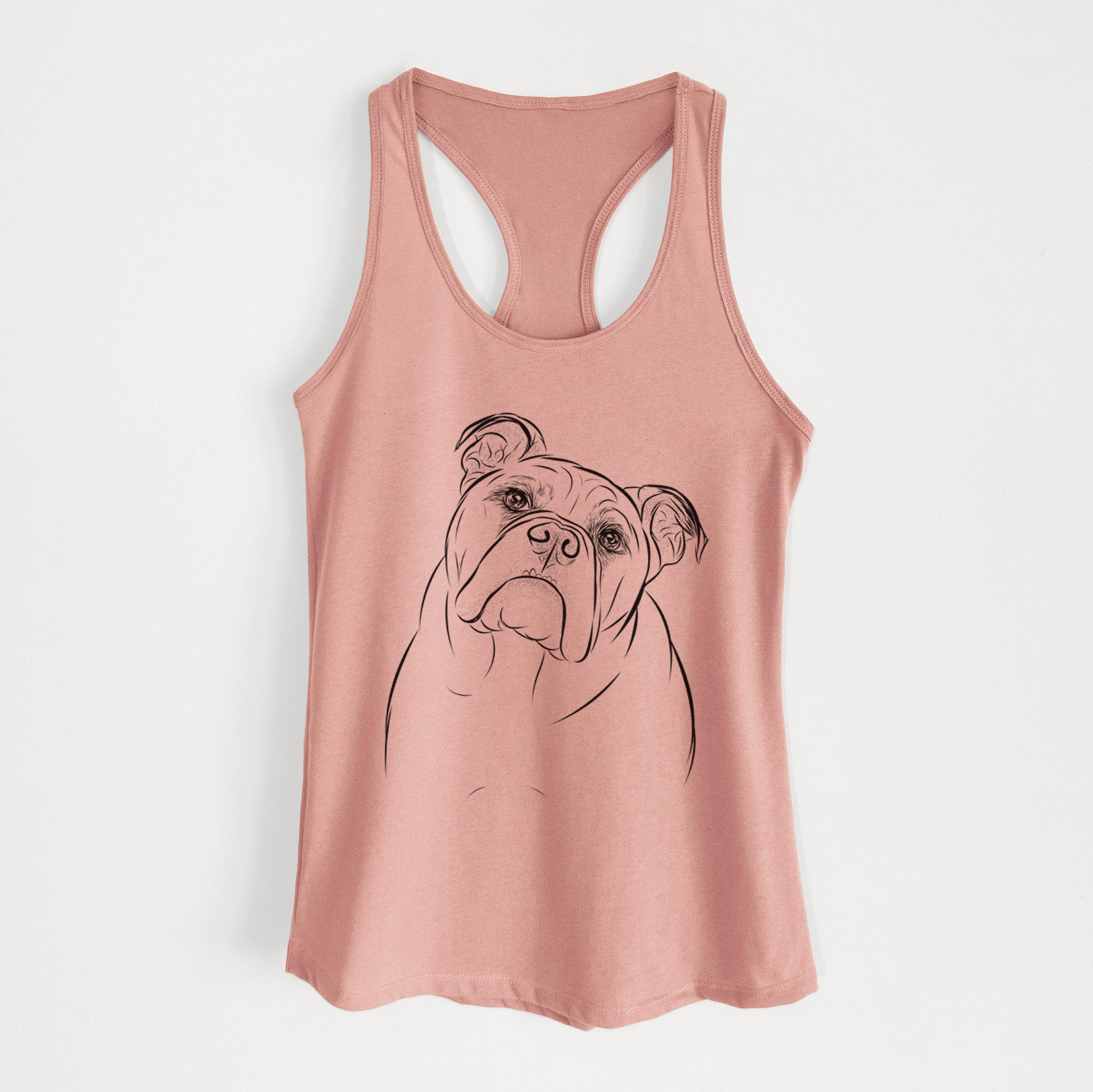 Sir Louis the English Bulldog - Women's Racerback Tanktop