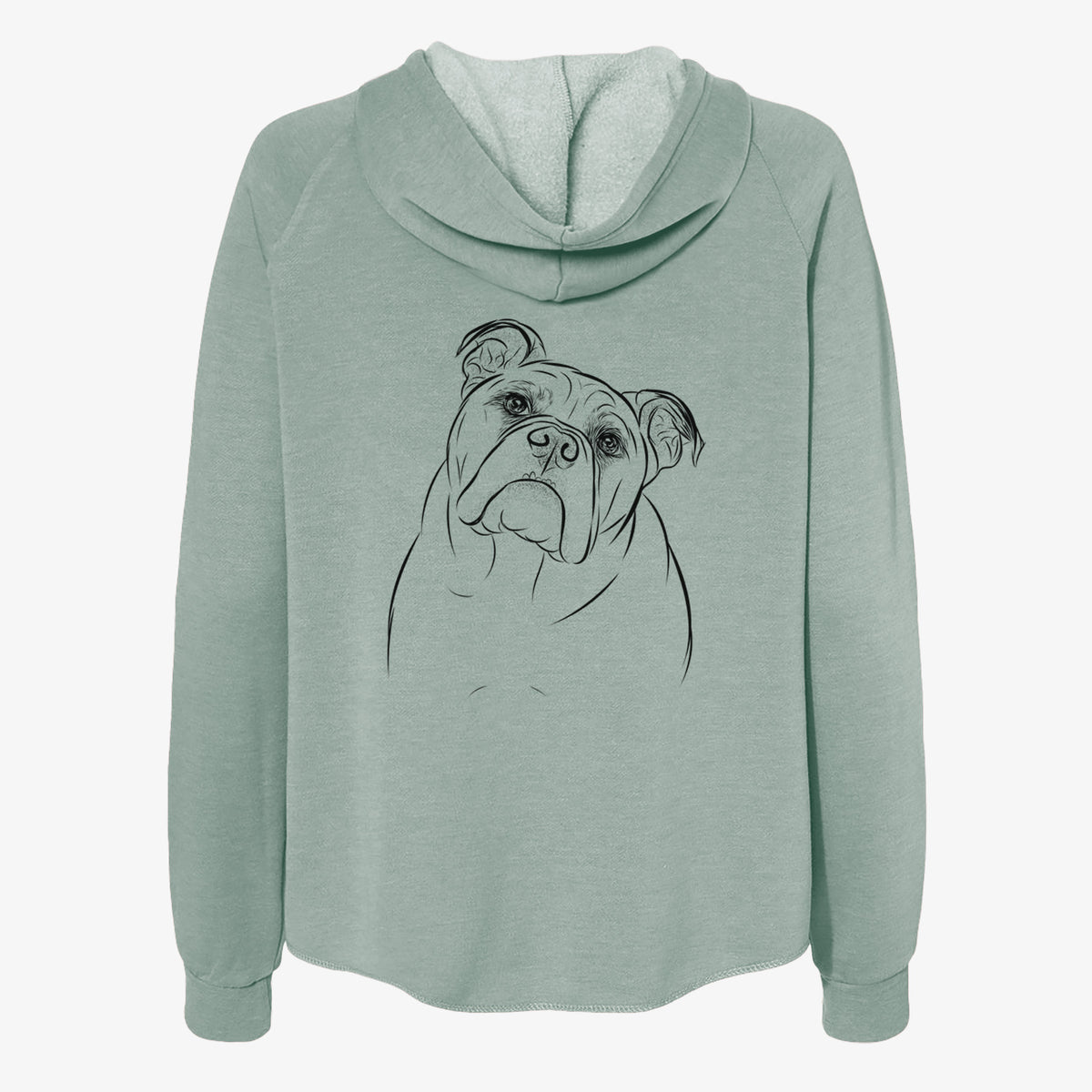 Sir Louis the English Bulldog - Women's Cali Wave Zip-Up Sweatshirt