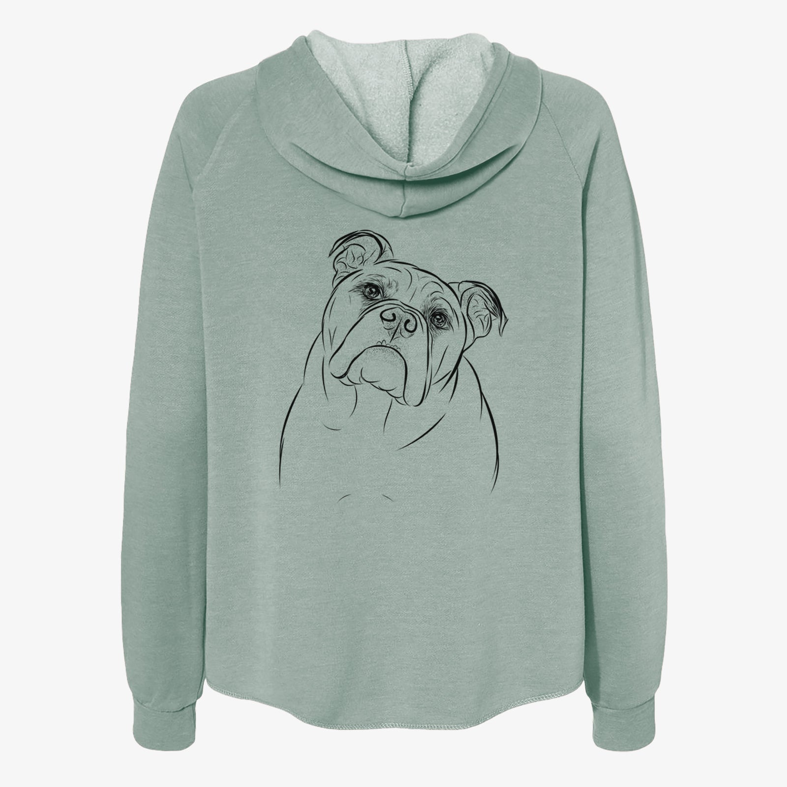 Sir Louis the English Bulldog - Women's Cali Wave Zip-Up Sweatshirt