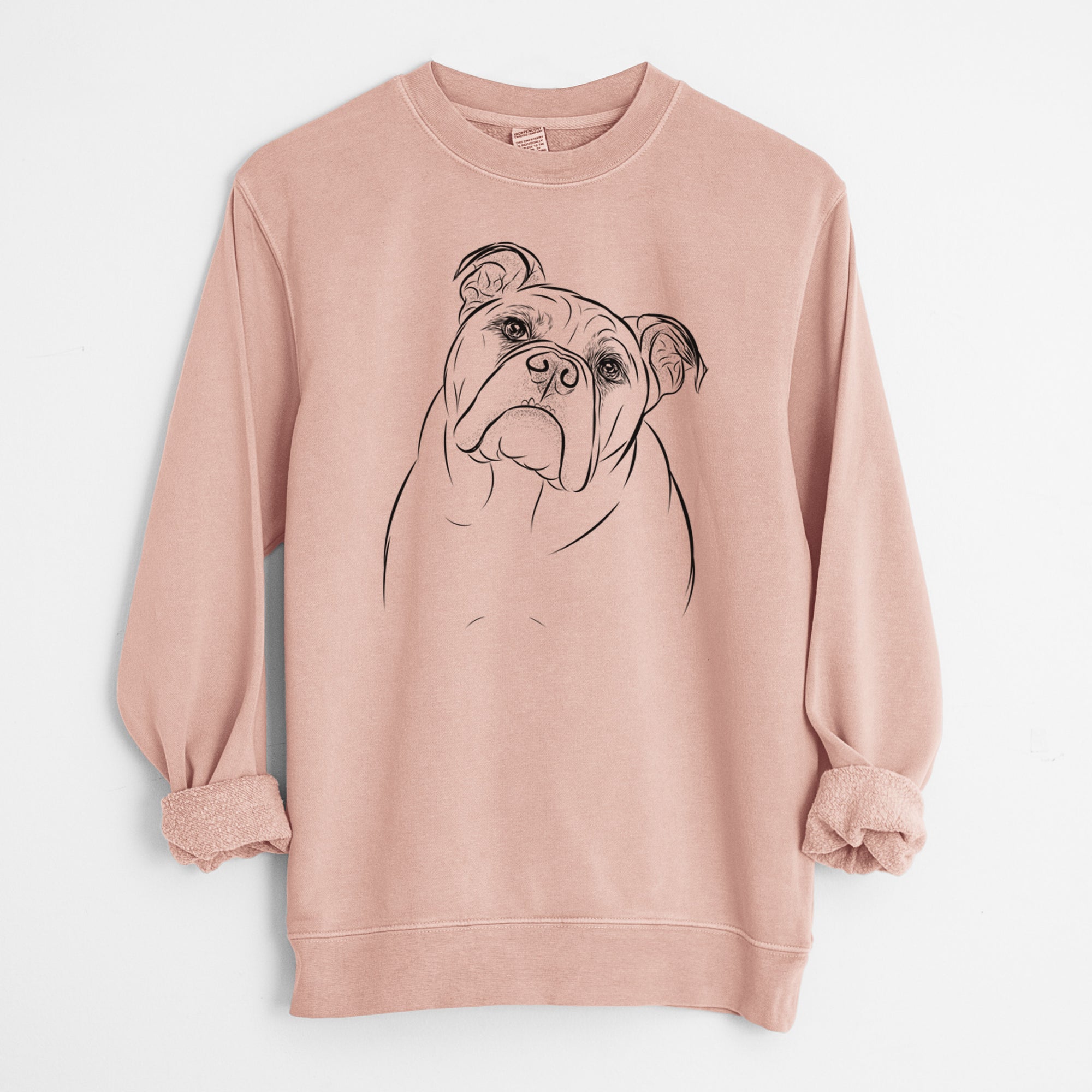 Bare Sir Louis the English Bulldog - Unisex Pigment Dyed Crew Sweatshirt