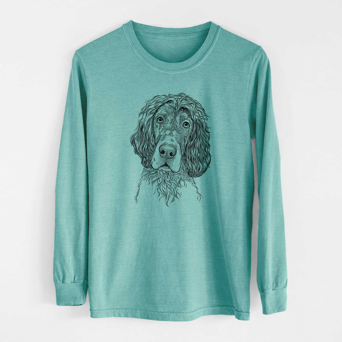 Bare Sir Rexford the Blue Belton English Setter - Heavyweight 100% Cotton Long Sleeve