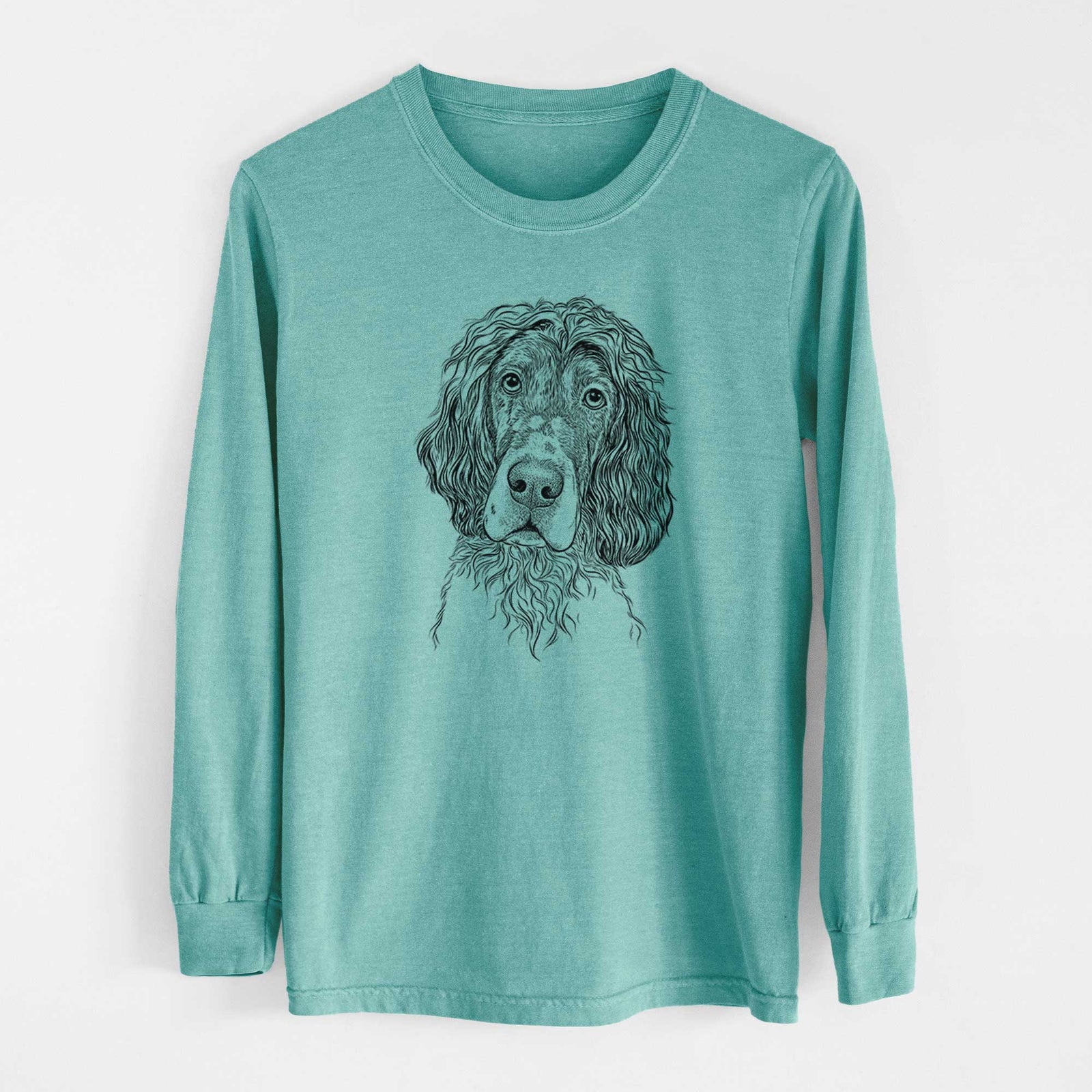 Bare Sir Rexford the Blue Belton English Setter - Heavyweight 100% Cotton Long Sleeve
