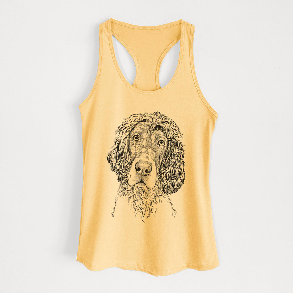 Sir Rexford the Blue Belton English Setter - Women's Racerback Tanktop