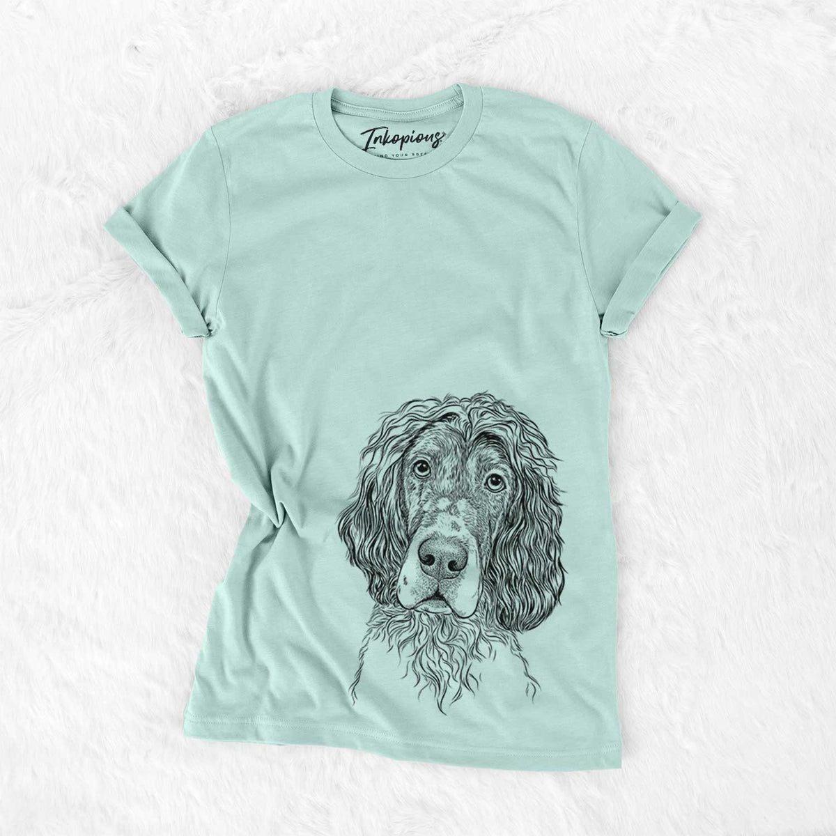Bare Sir Rexford the Blue Belton English Setter - Unisex Crewneck