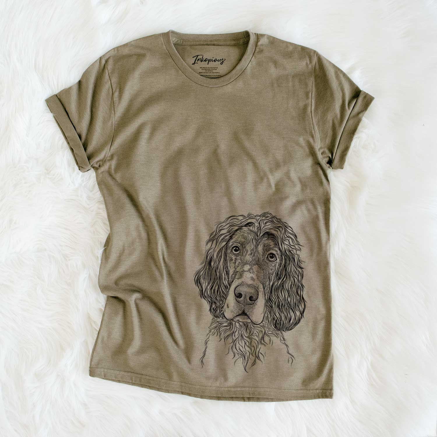 Bare Sir Rexford the Blue Belton English Setter - Unisex Crewneck