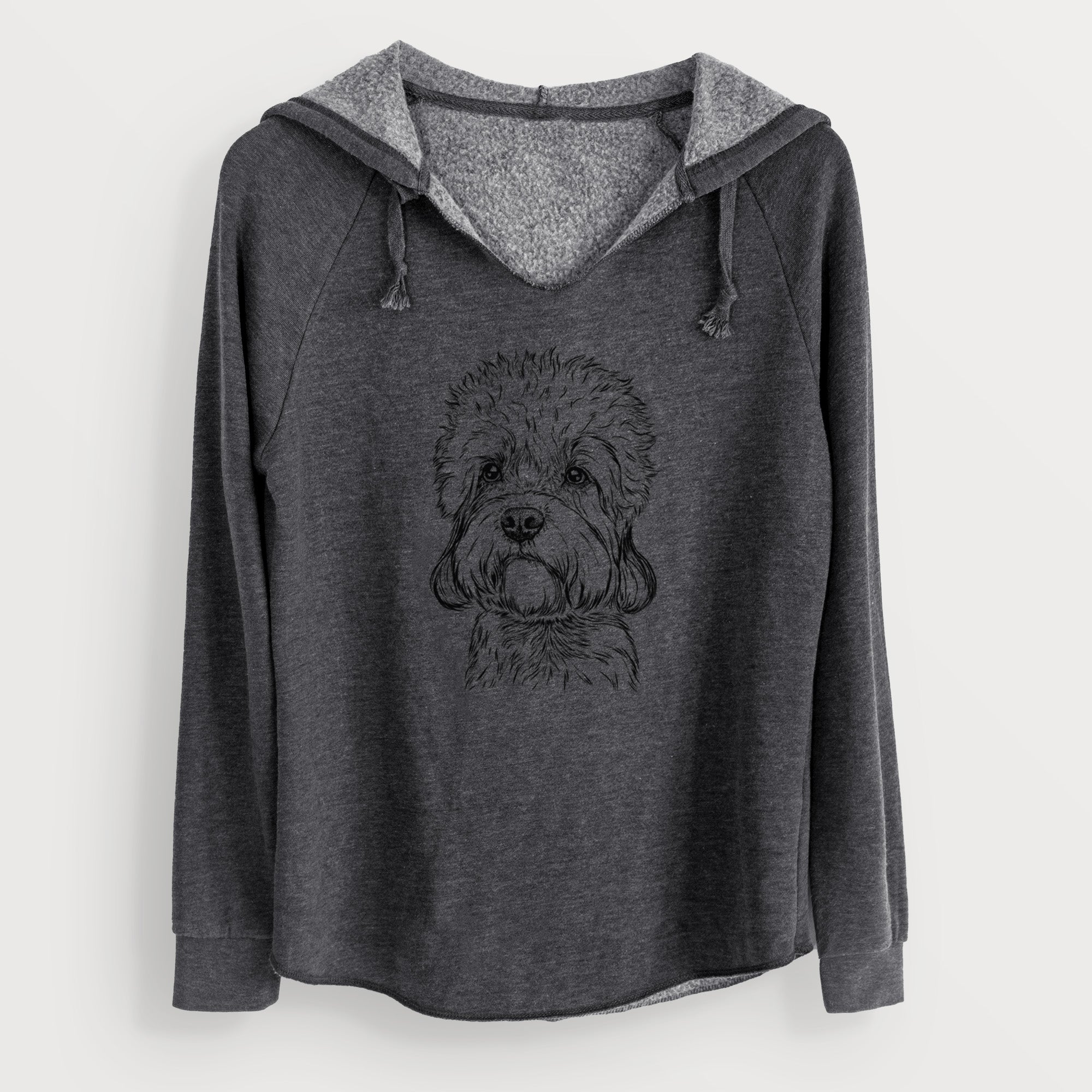 Bare Sir Walter the Dandie Dinmont Terrier - Cali Wave Hooded Sweatshirt