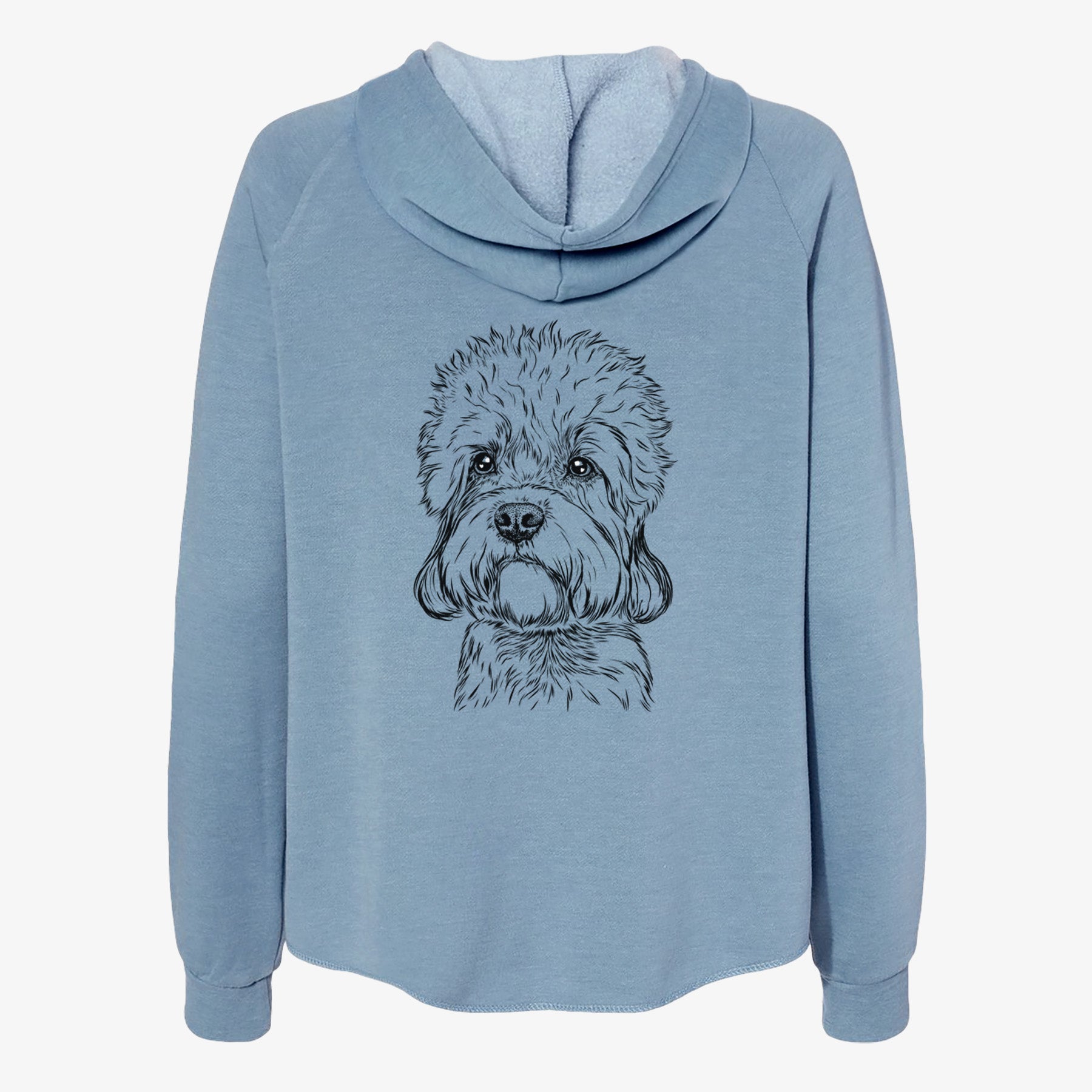 Sir Walter the Dandie Dinmont Terrier - Women's Cali Wave Zip-Up Sweatshirt