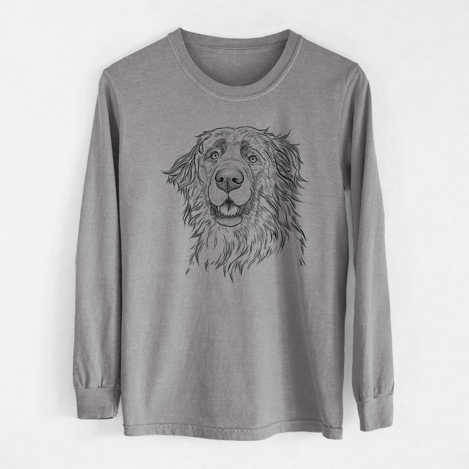 Bare Siri the Leonberger - Heavyweight 100% Cotton Long Sleeve