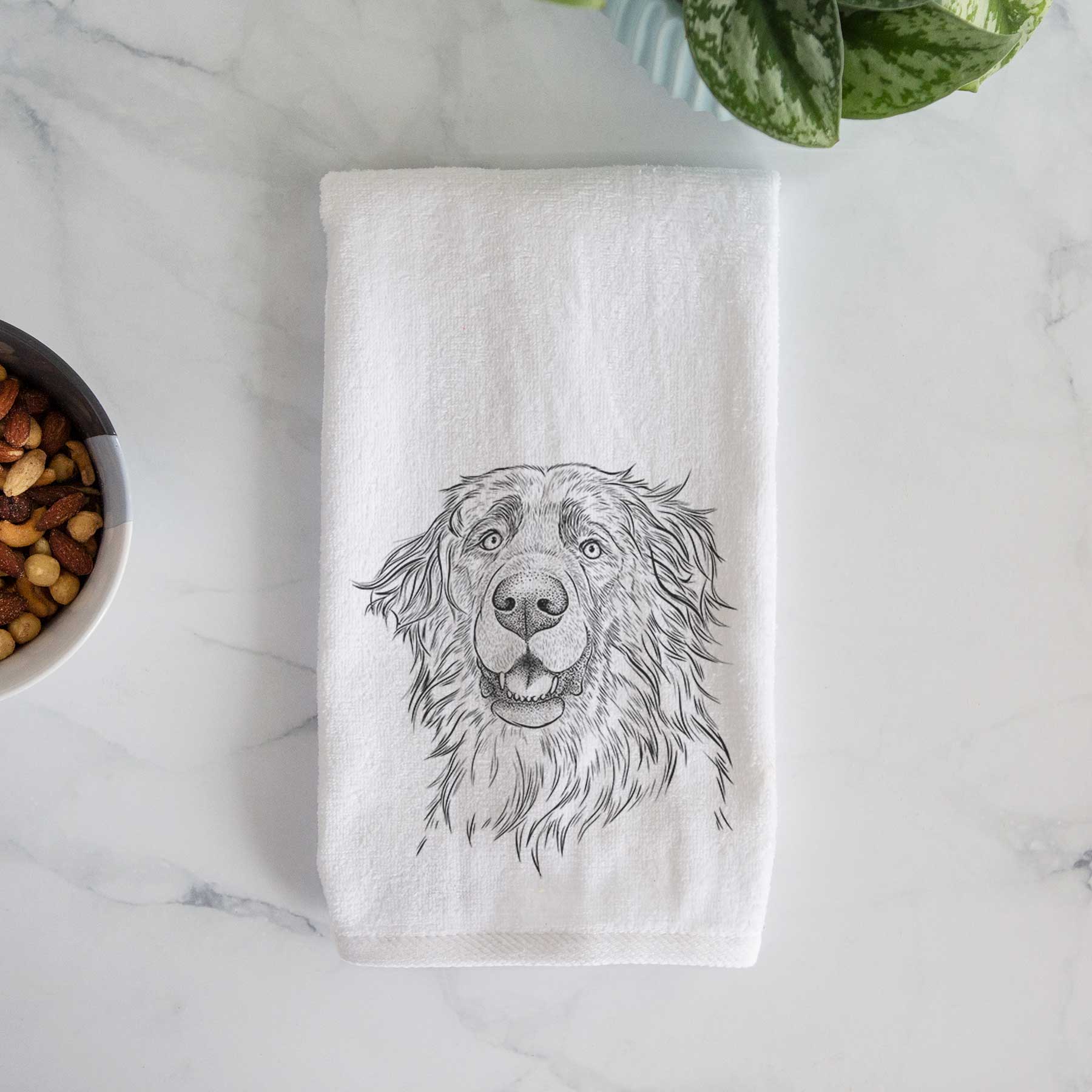 Siri the Leonberger Decorative Hand Towel