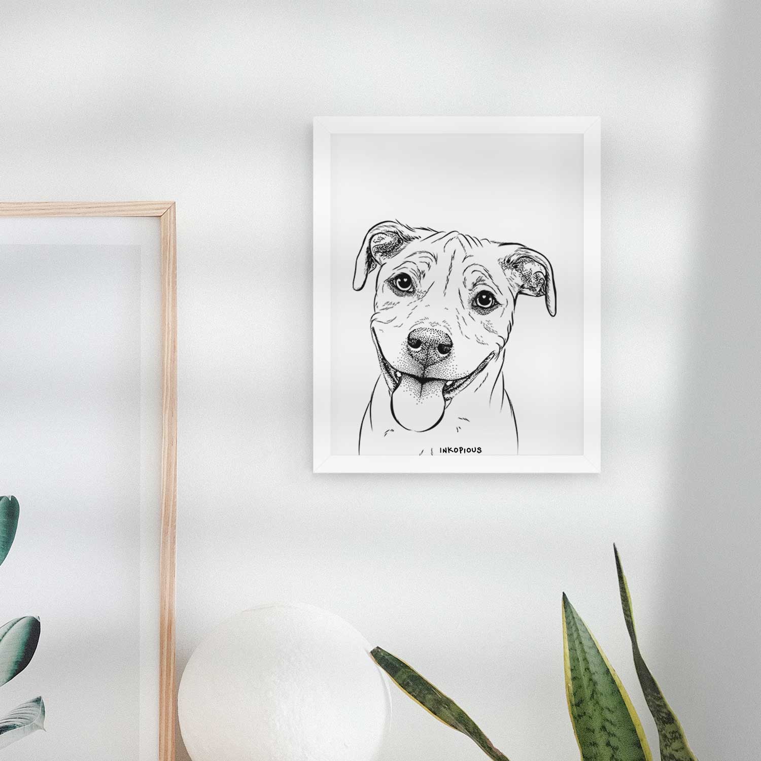 Skye the Pitweiler Art Print