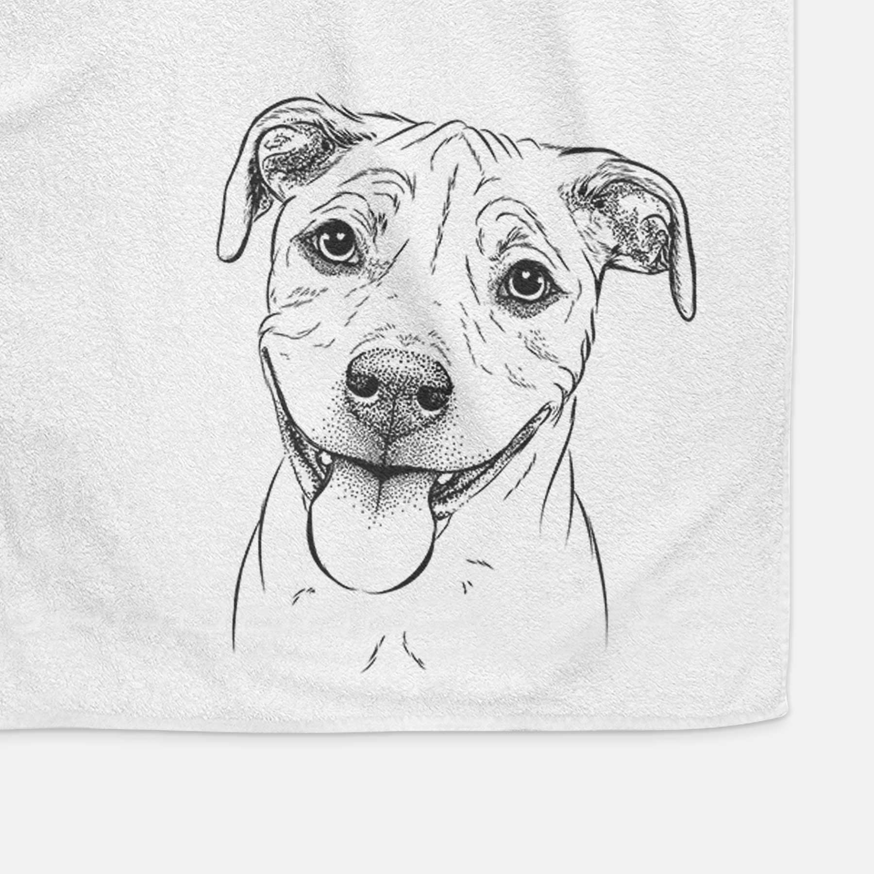 Skye the Pitweiler Decorative Hand Towel