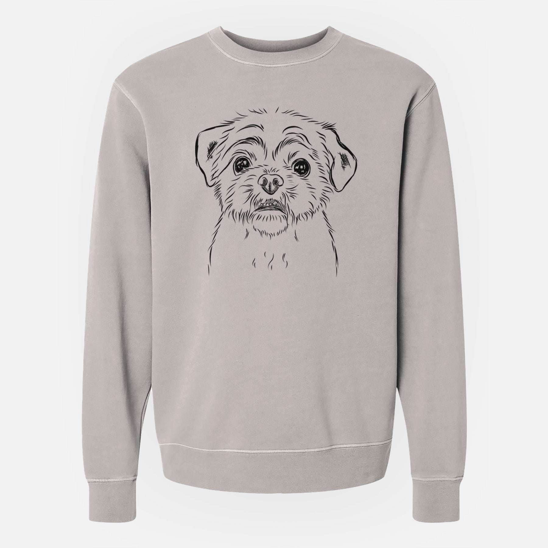 Bare Smash the Shih Tzu - Unisex Pigment Dyed Crew Sweatshirt