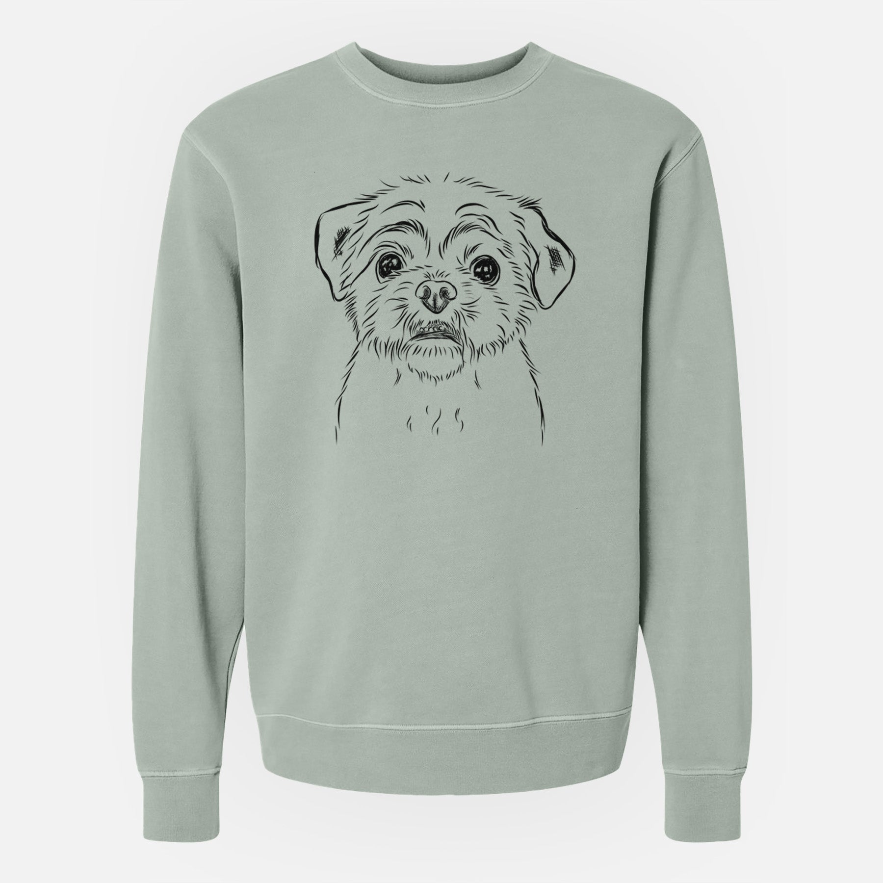 Bare Smash the Shih Tzu - Unisex Pigment Dyed Crew Sweatshirt