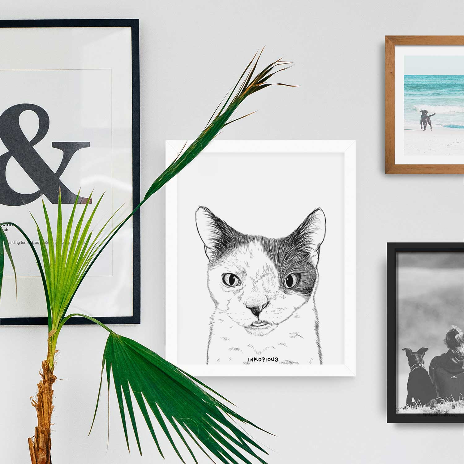 Smeagol the Cat Art Print