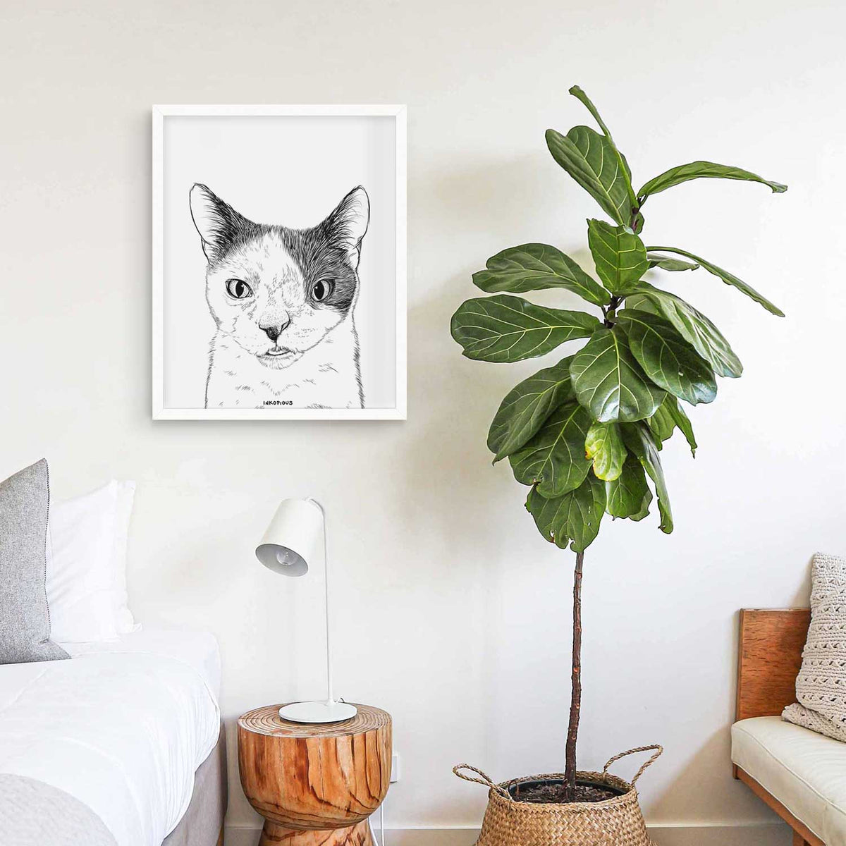 Smeagol the Cat Art Print