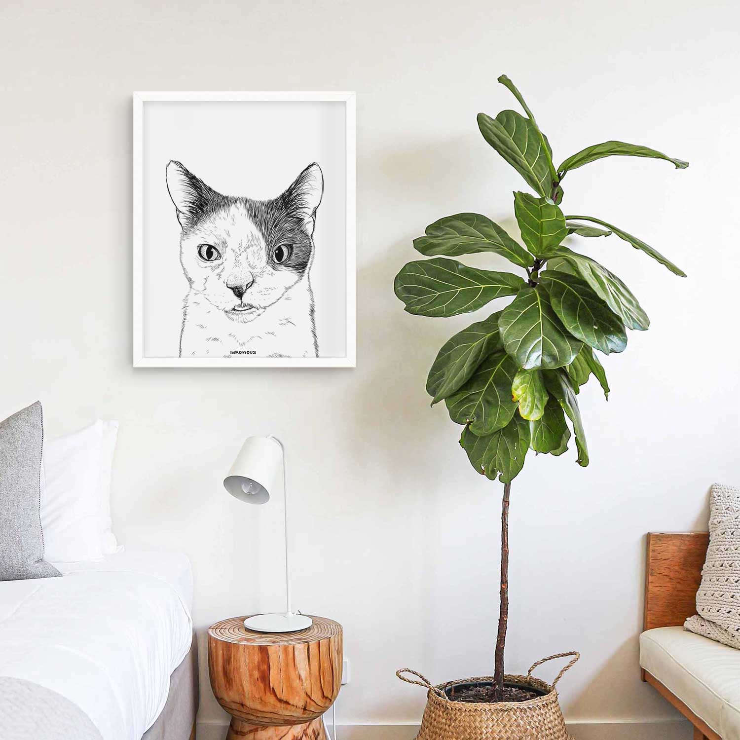 Smeagol the Cat Art Print