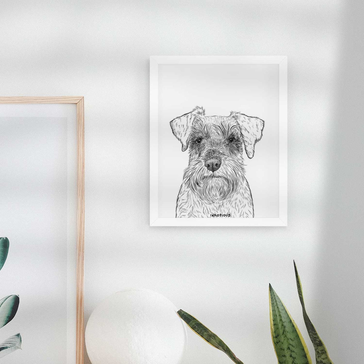 Smokey the Miniature Schnauzer Art Print