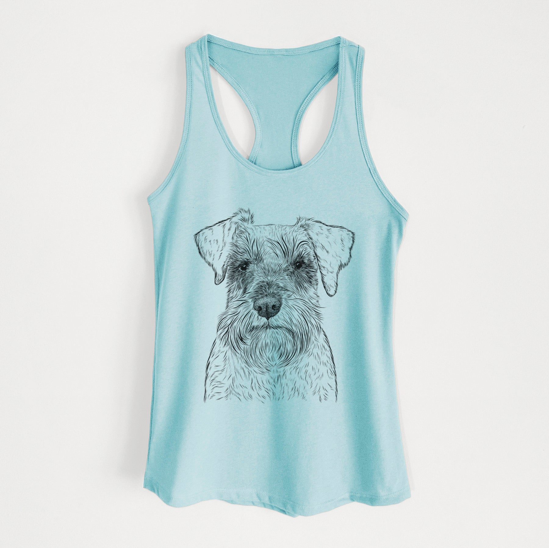 Smokey the Miniature Schnauzer - Women's Racerback Tanktop