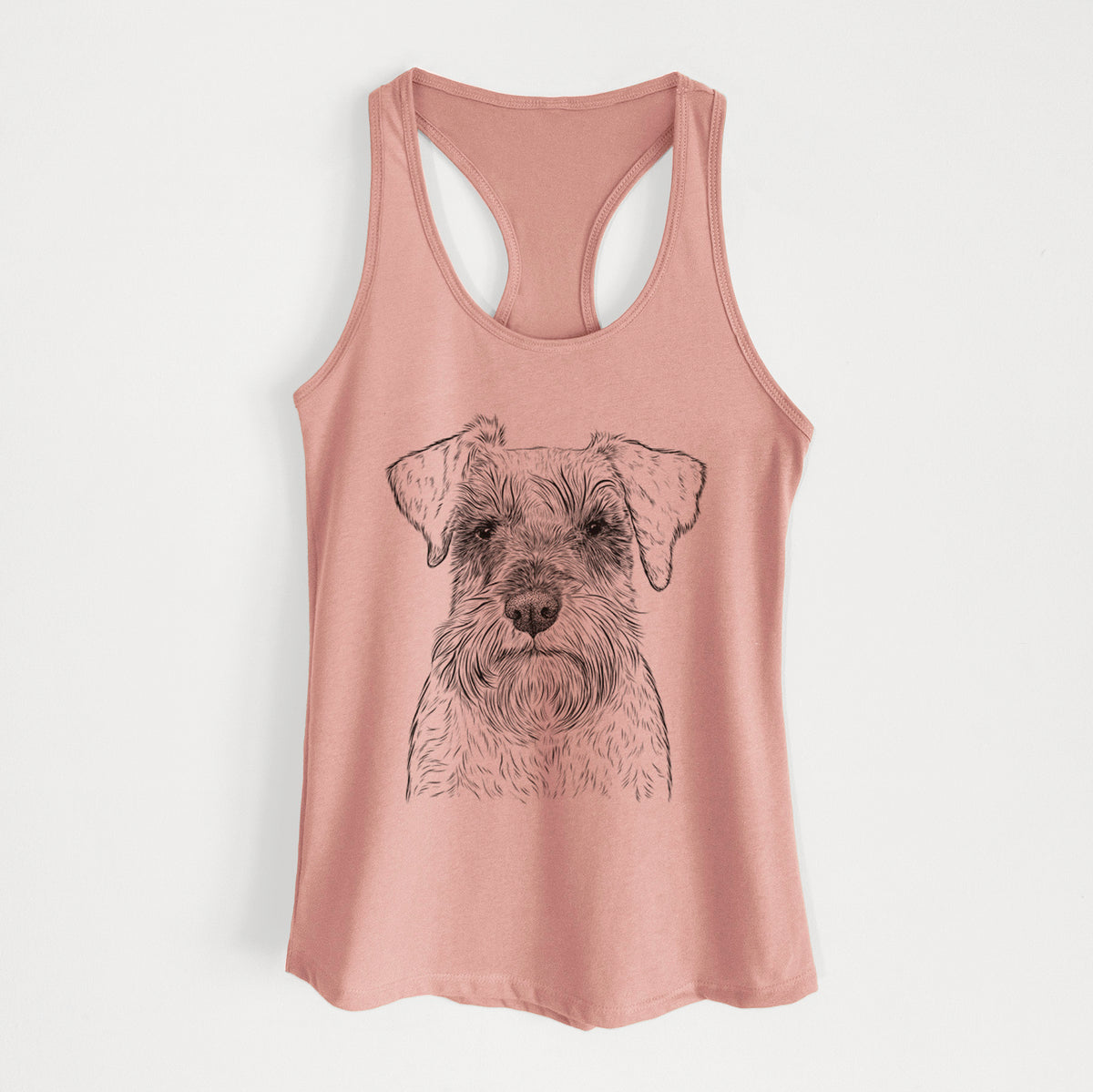 Smokey the Miniature Schnauzer - Women's Racerback Tanktop